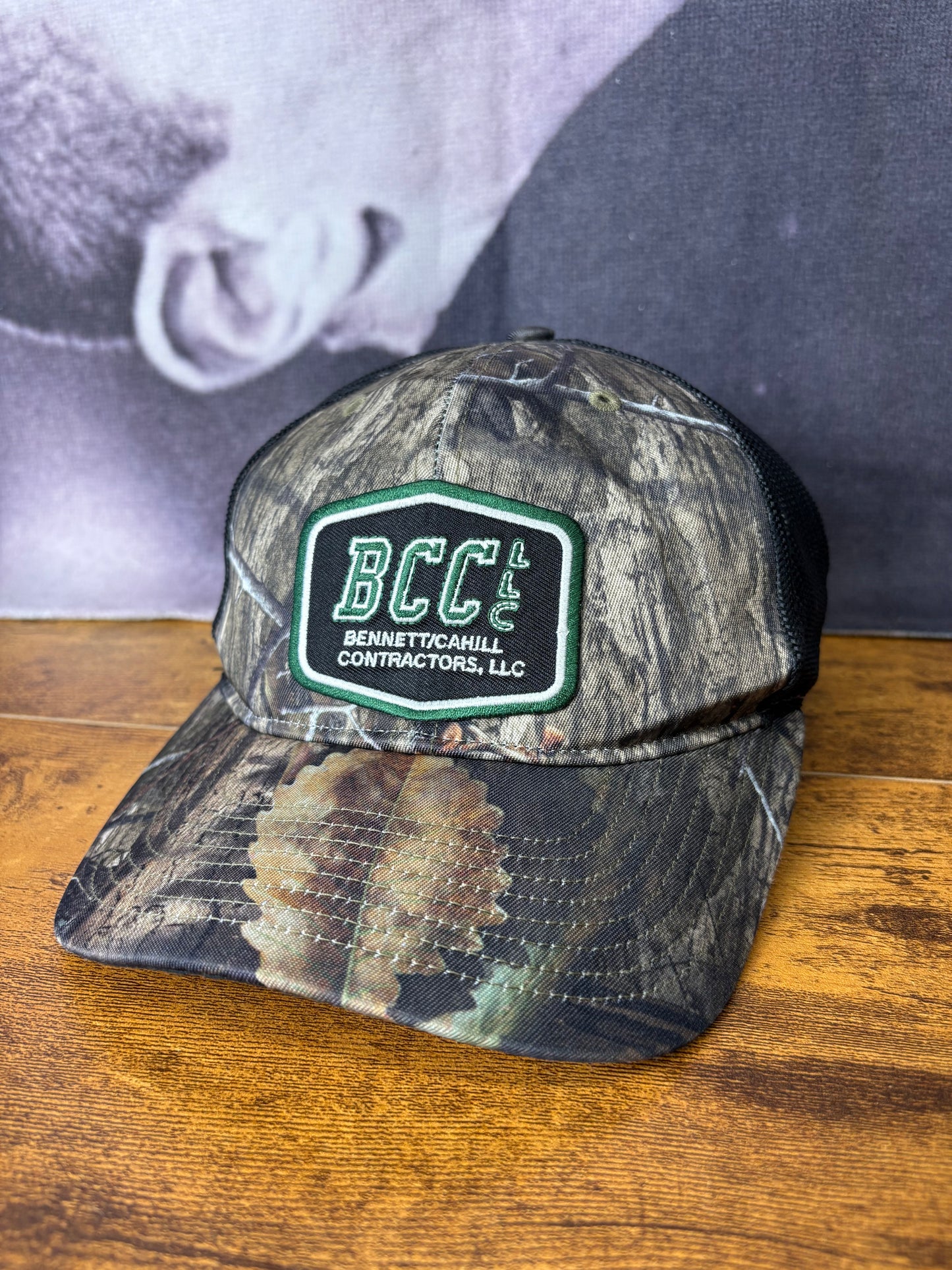 Vintage RealTree Camo + Black Trucker Hat