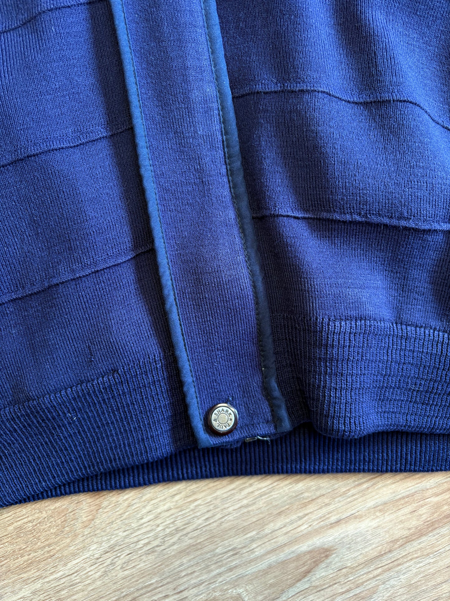 Paul & Shark 90s Navy Italian Zip-up Cardigan Jumper (XL)