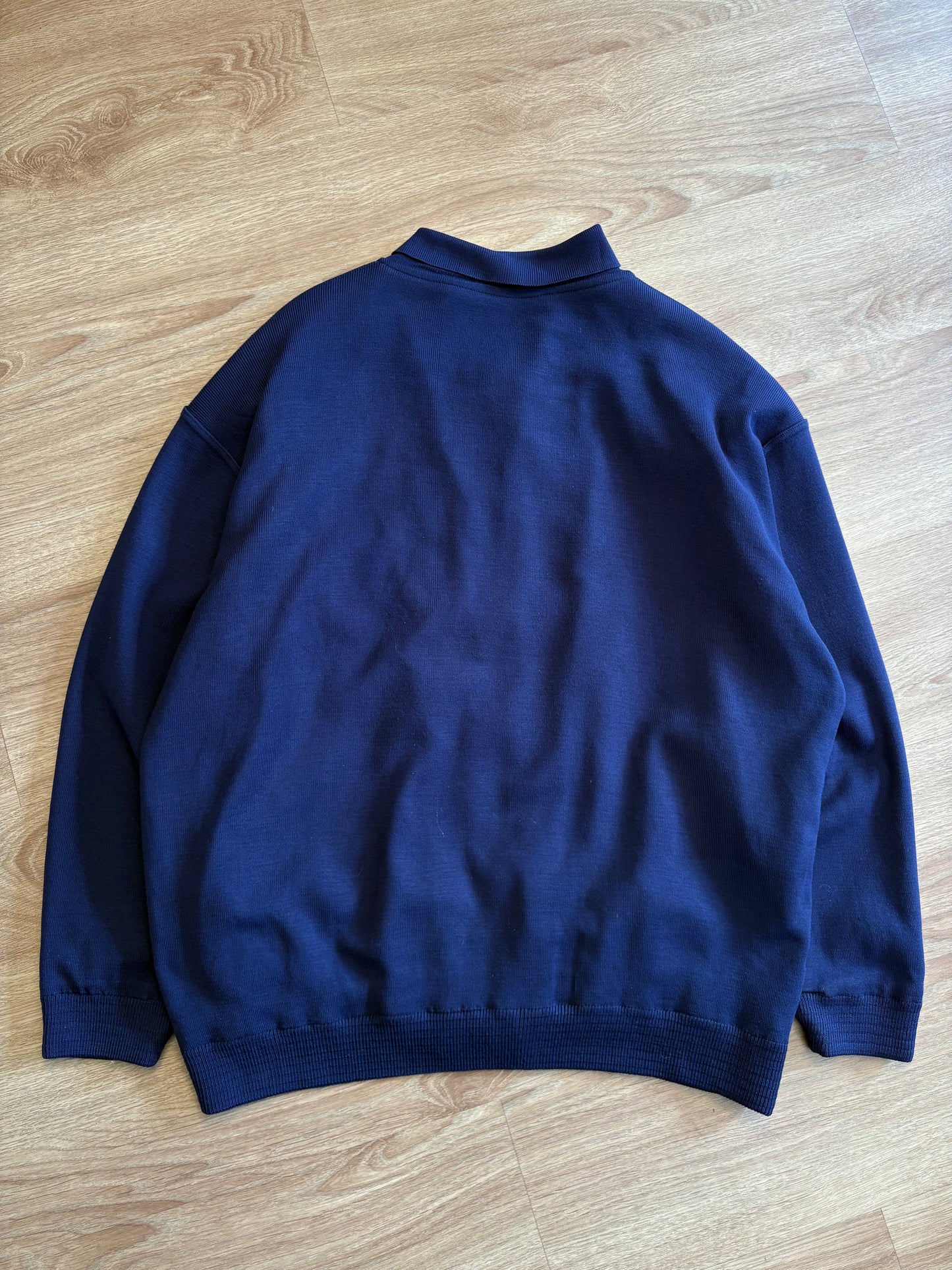 Paul & Shark 90s Navy Italian Zip-up Cardigan Jumper (XL)