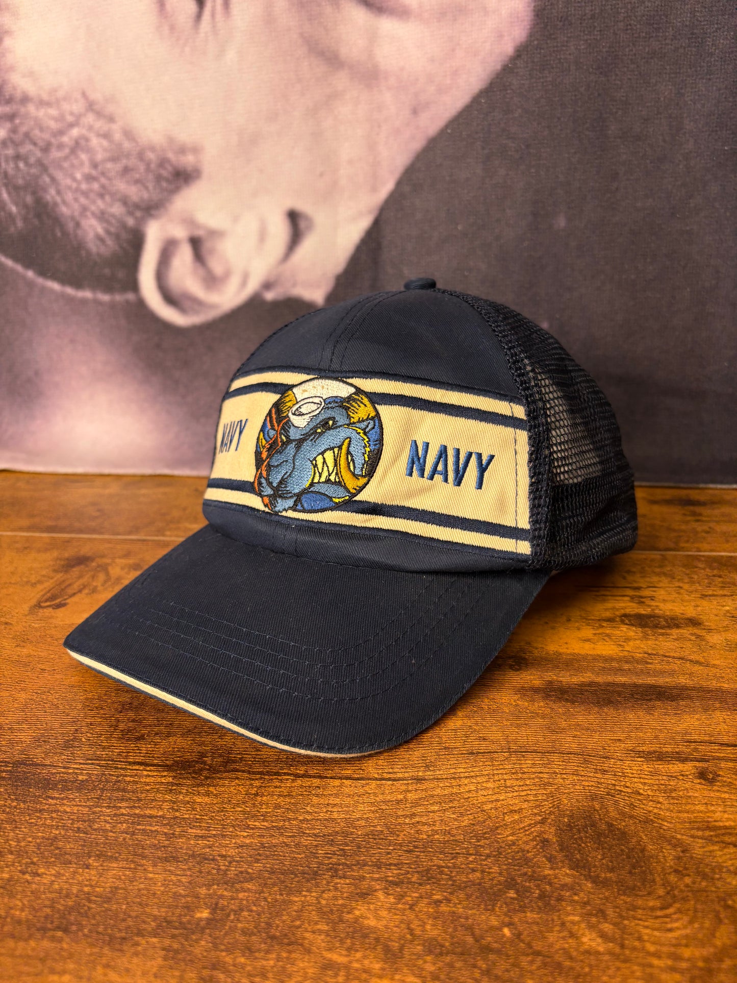 Vintage USA Navy Blue Trucker Hat