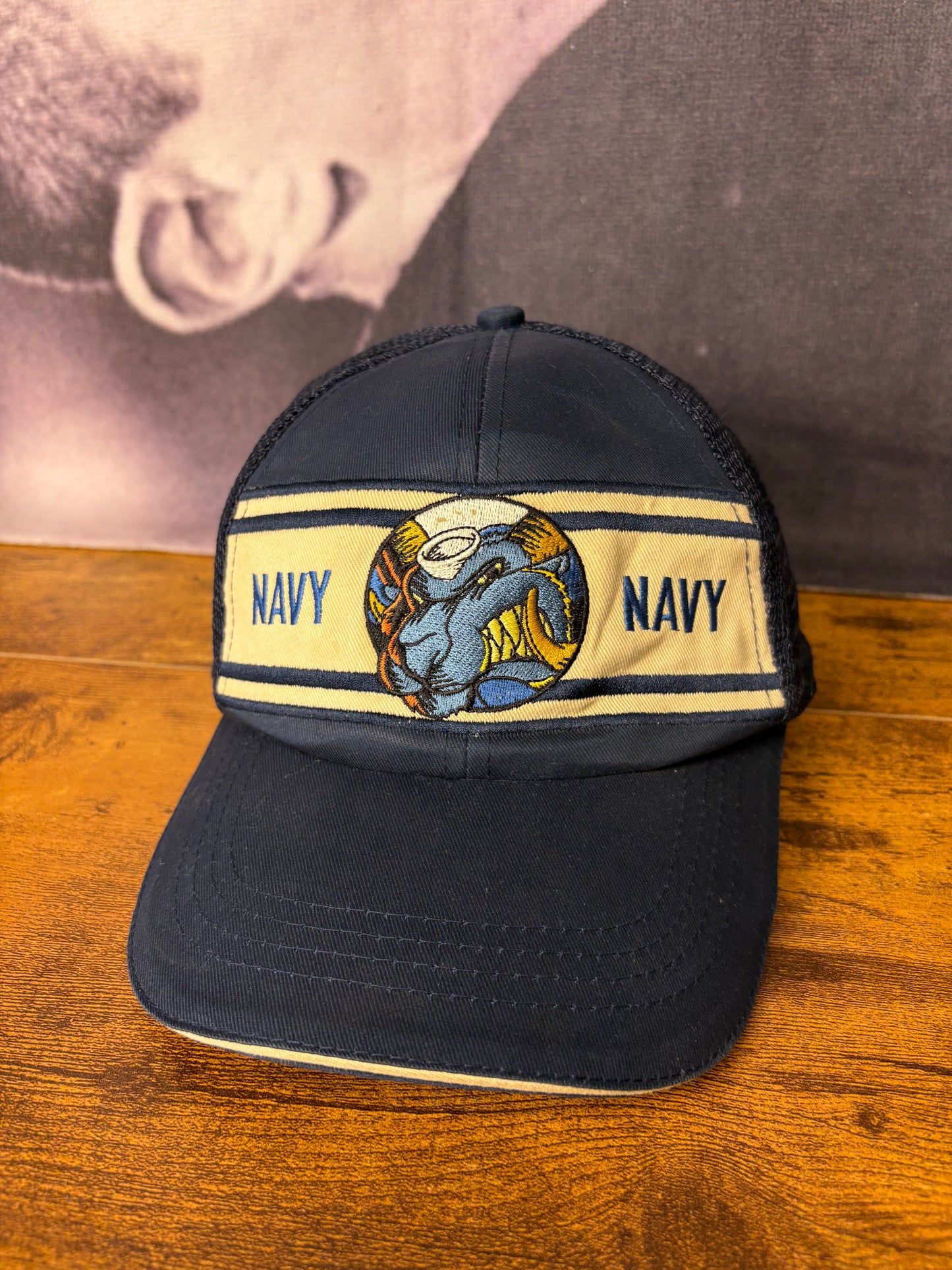 Vintage USA Navy Blue Trucker Hat