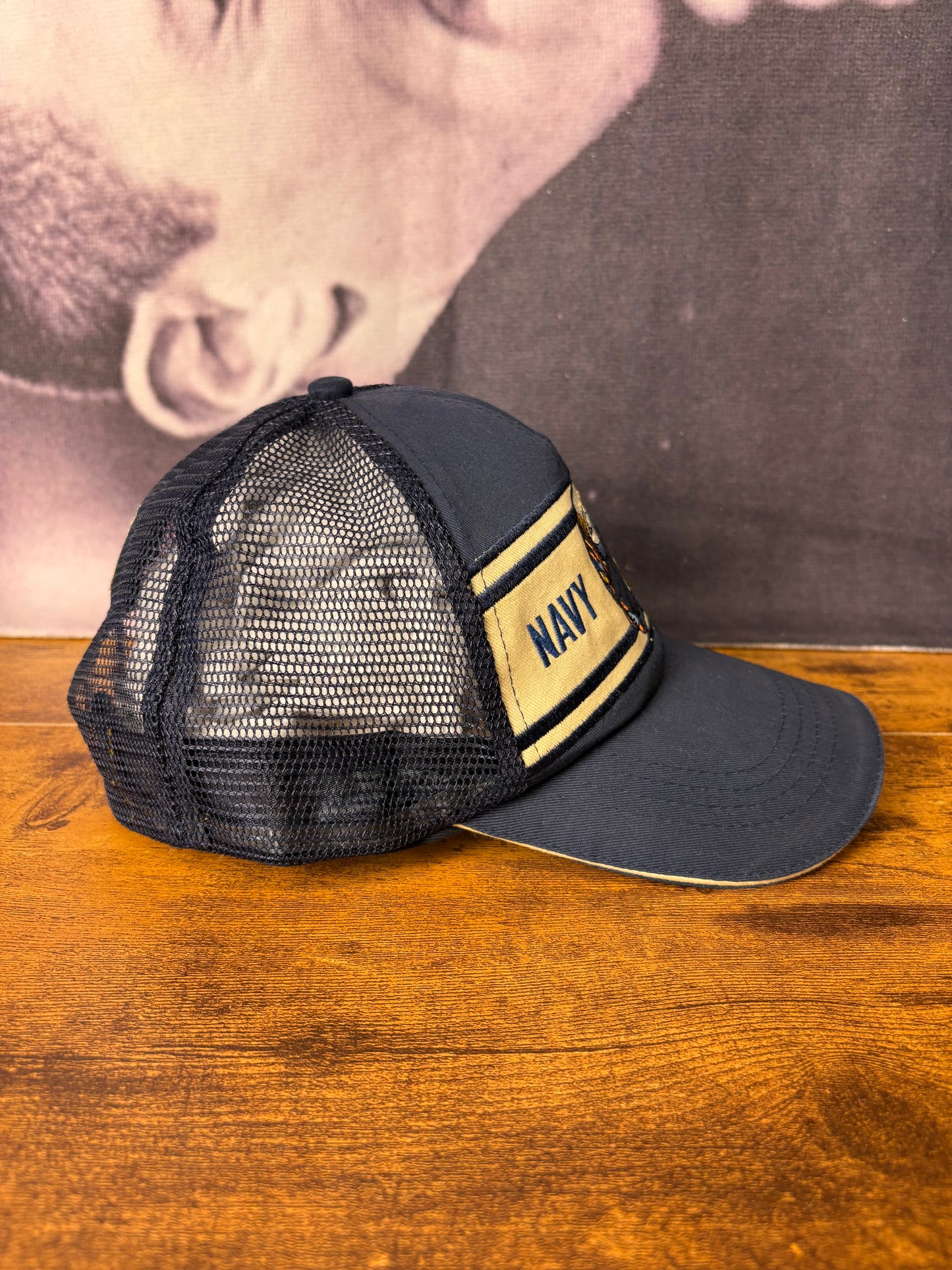 Vintage USA Navy Blue Trucker Hat