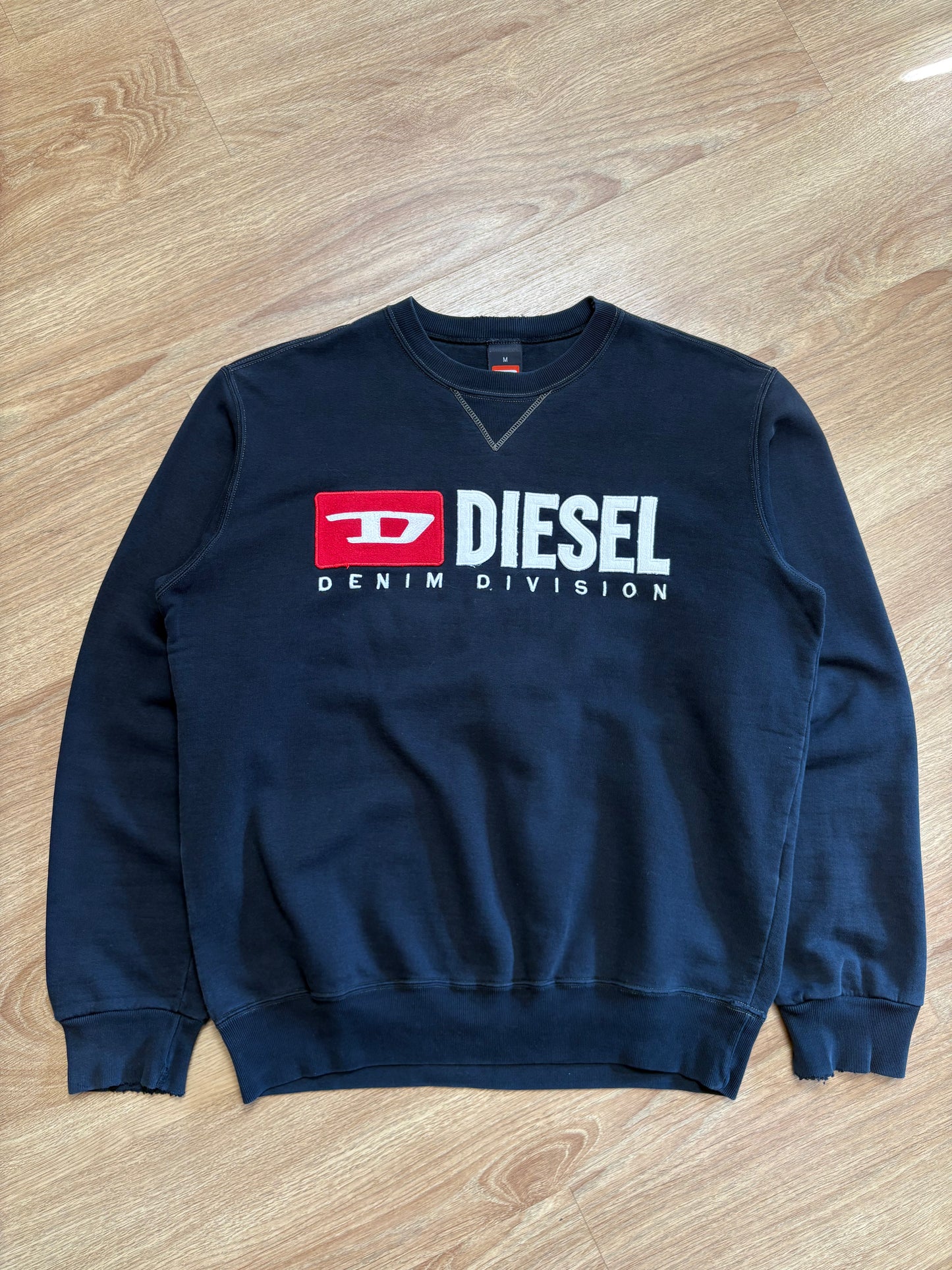 Diesel Industry 2000s Black Embroidered Jumper (M)
