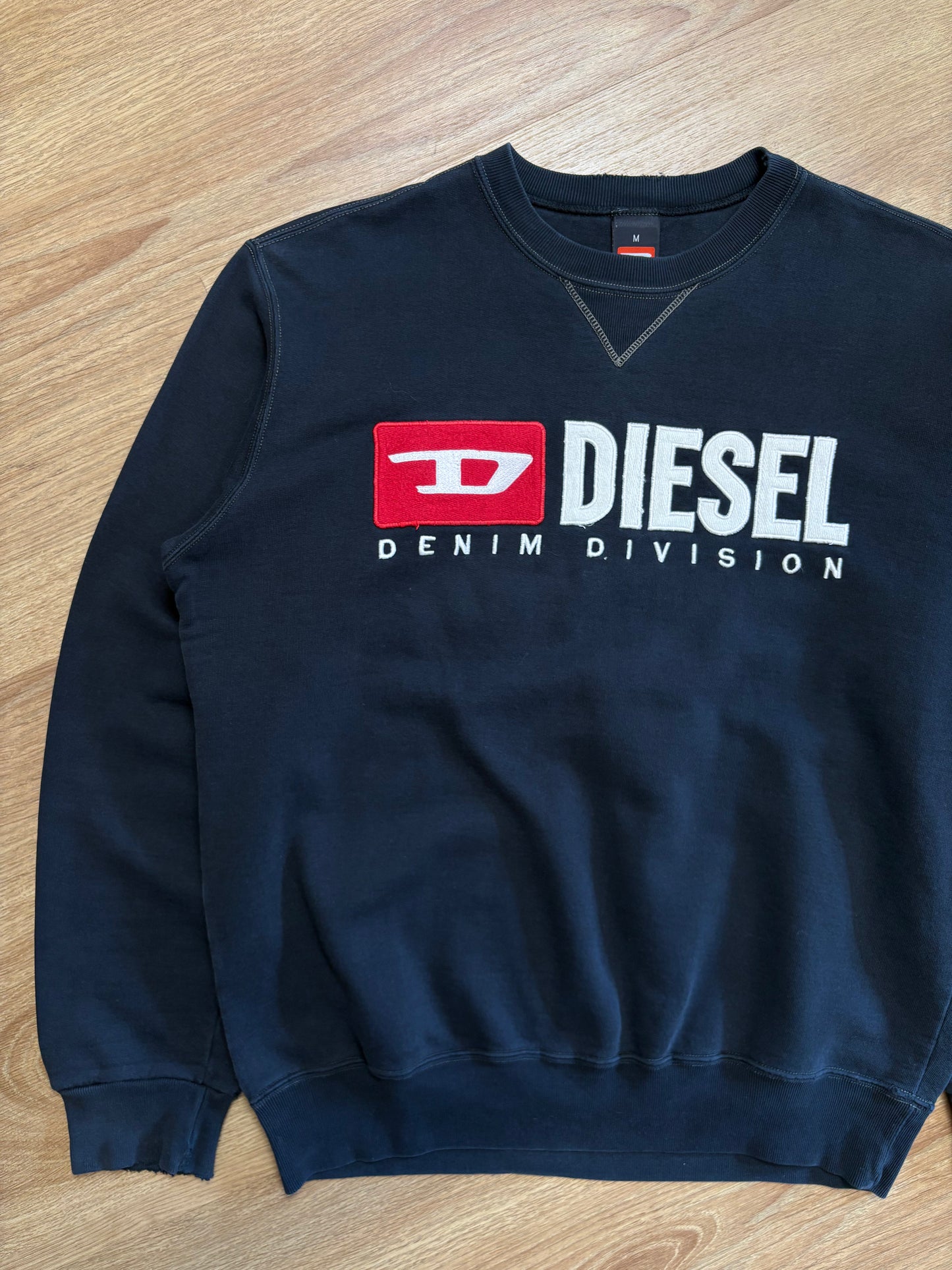 Diesel Industry 2000s Black Embroidered Jumper (M)