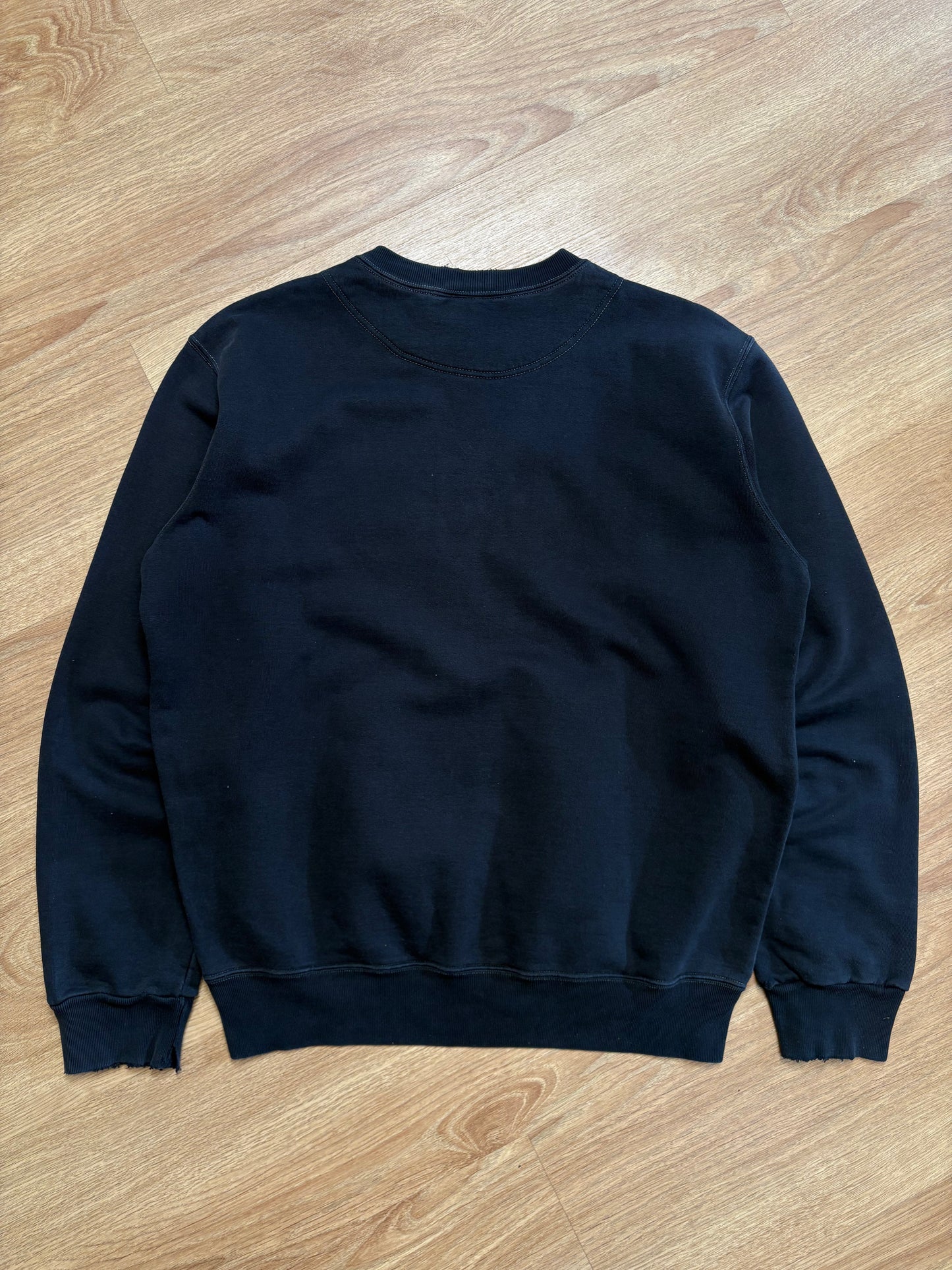 Diesel Industry 2000s Black Embroidered Jumper (M)