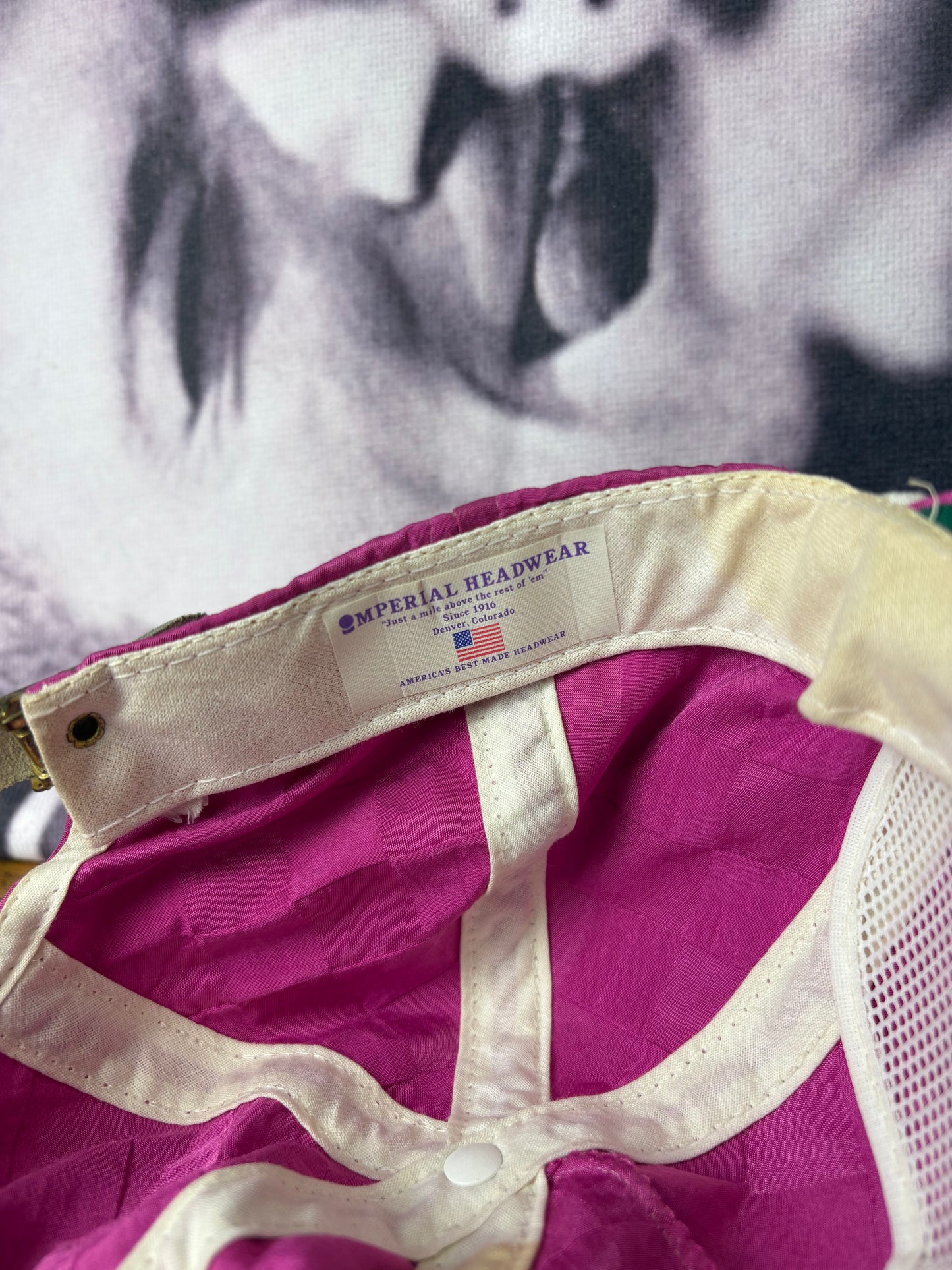 Vintage Hunting Pink Checkered Trucker Hat