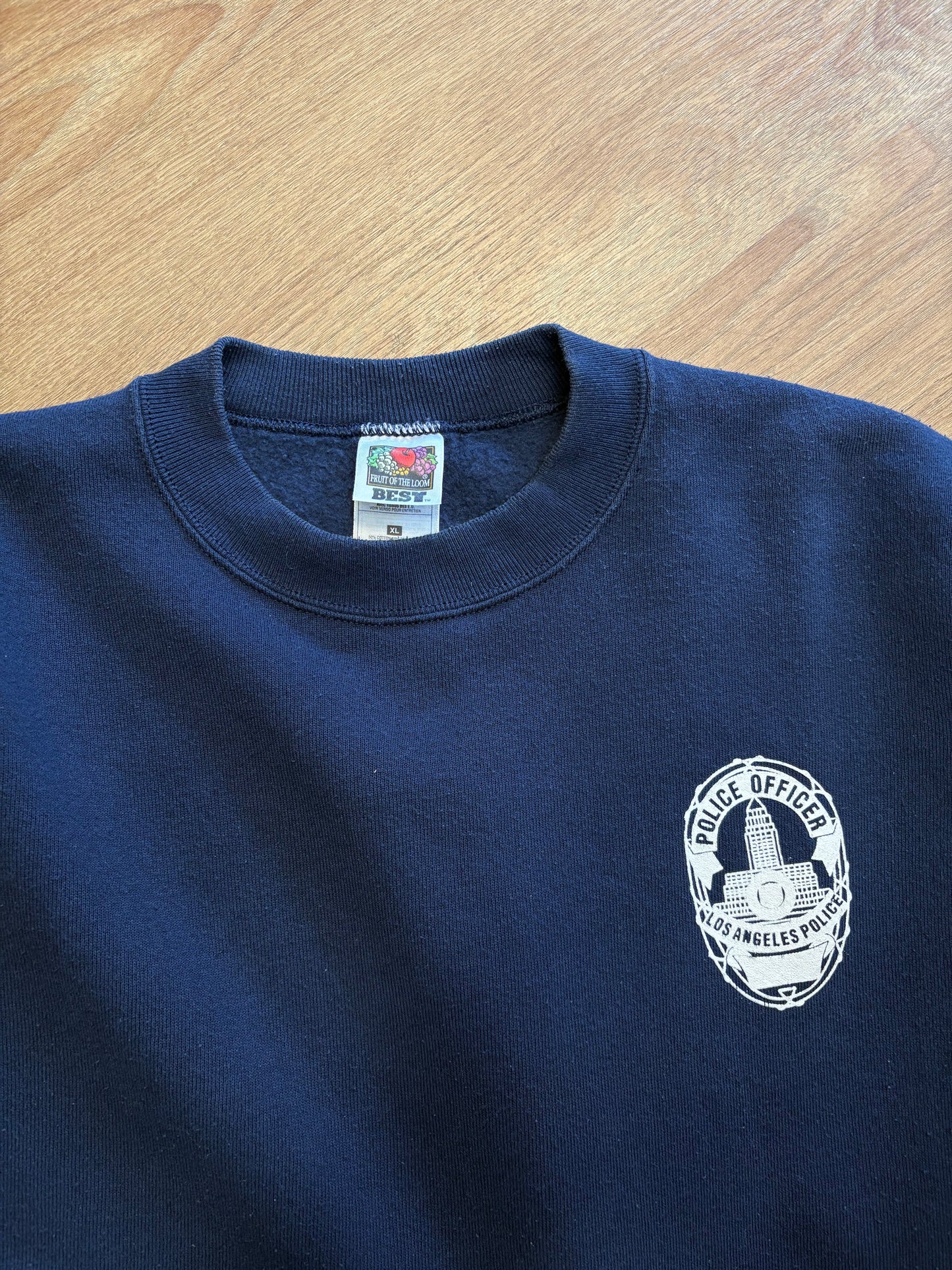 Vintage LA Police FOTL Navy Graphic Sweatshirt (XL)