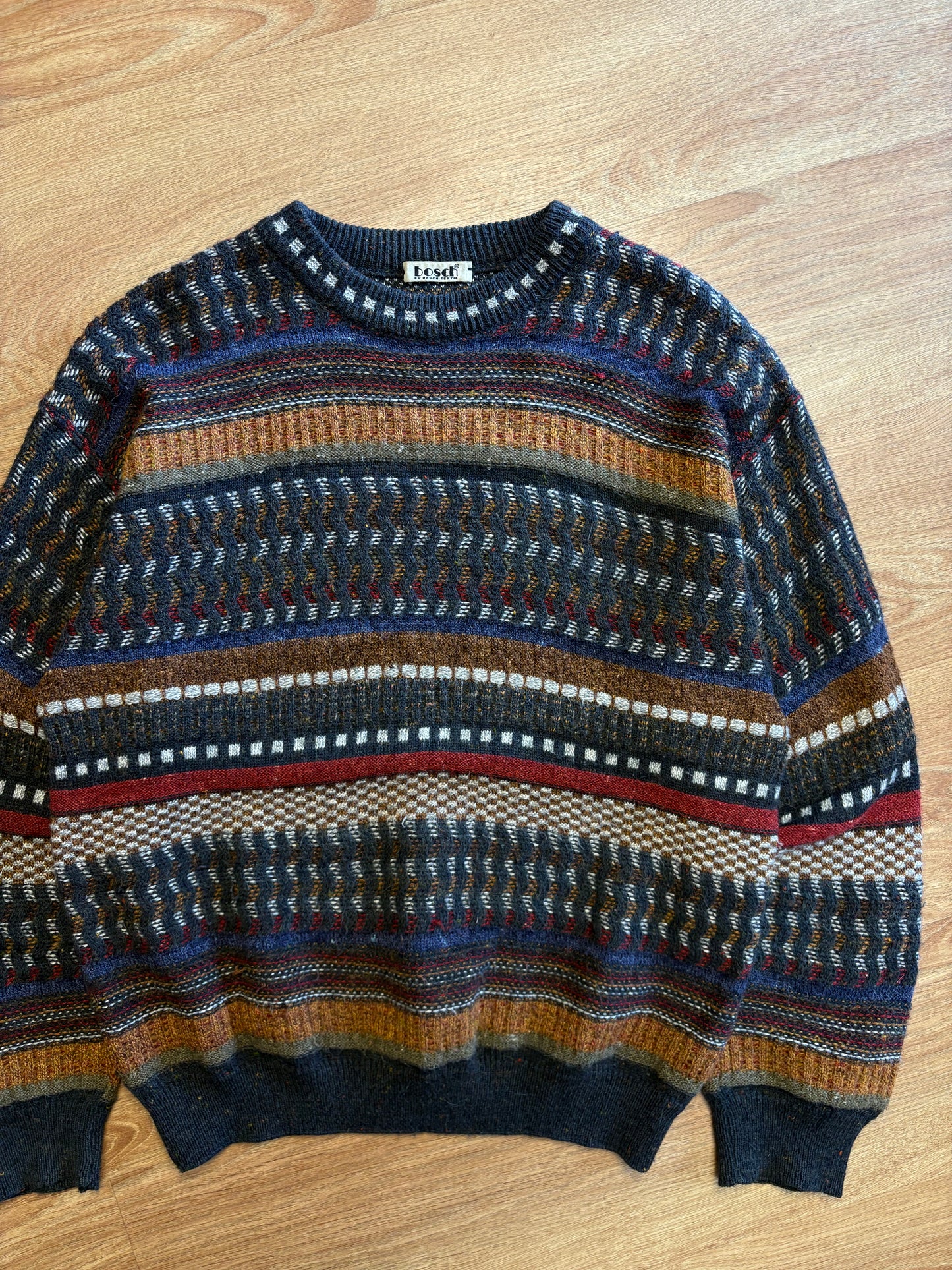 Vintage Marina Wool 90s Coogi Style Knit Jumper (M)