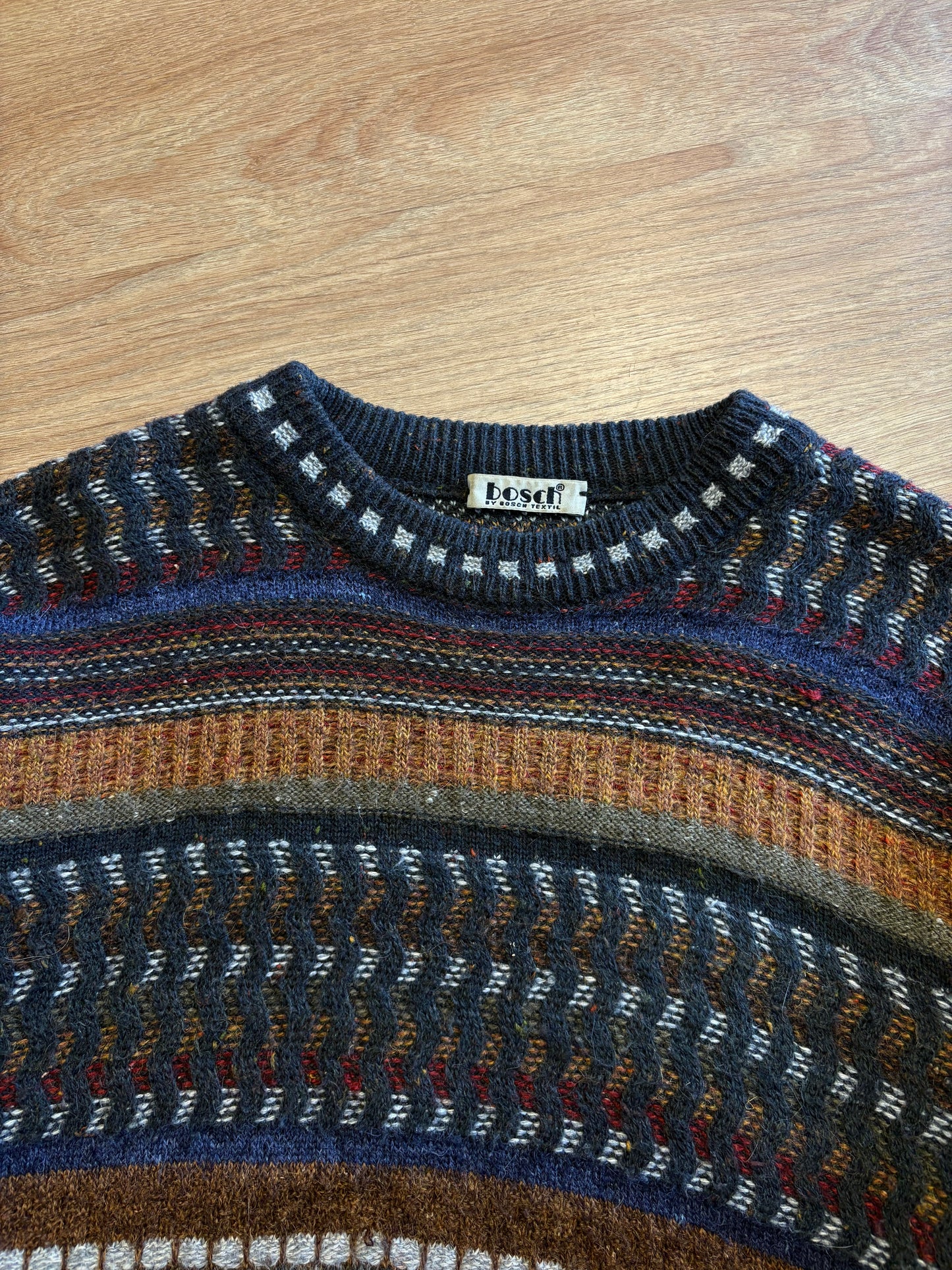 Vintage Marina Wool 90s Coogi Style Knit Jumper (M)