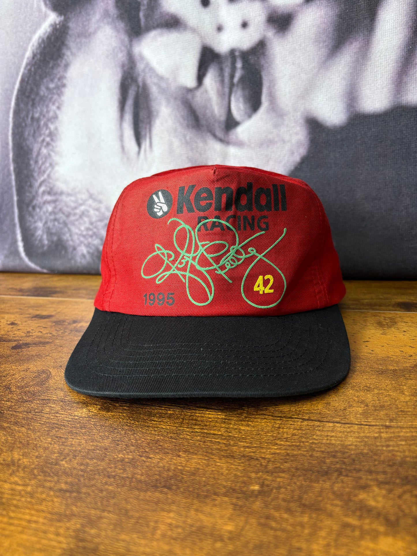 Vintage Kendall Racing '95 Red + Black Trucker Hat