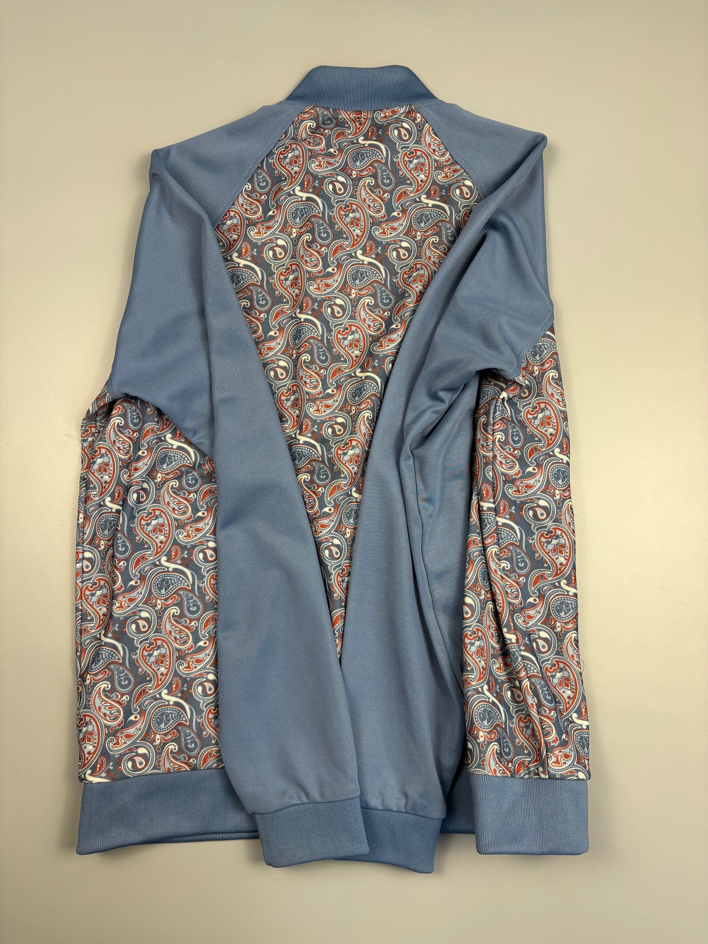 Pretty Green Baby Blue + Paisley Track Top (L)