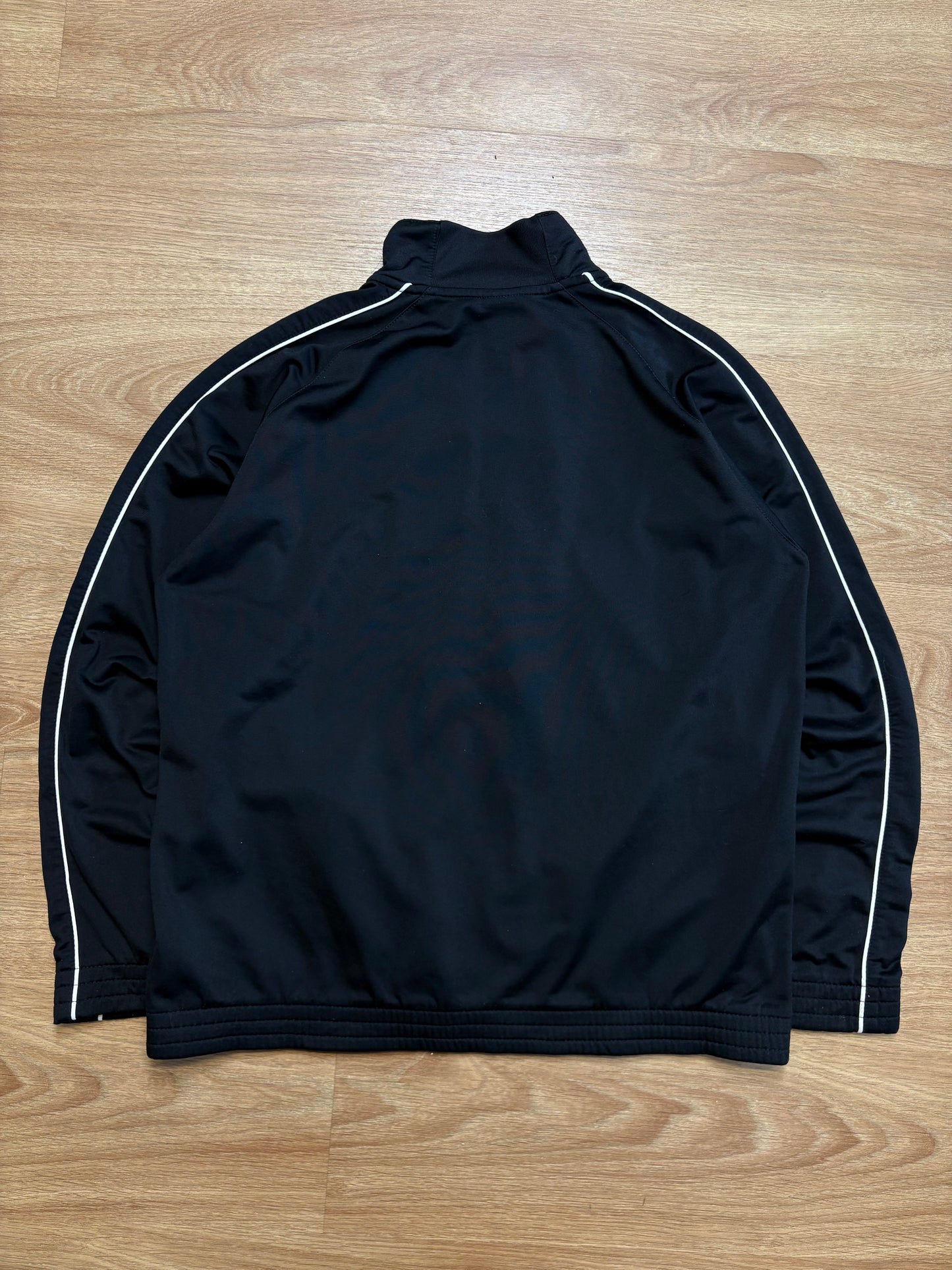Nike Club 2000s Black Zip-up Track Jacket (M)