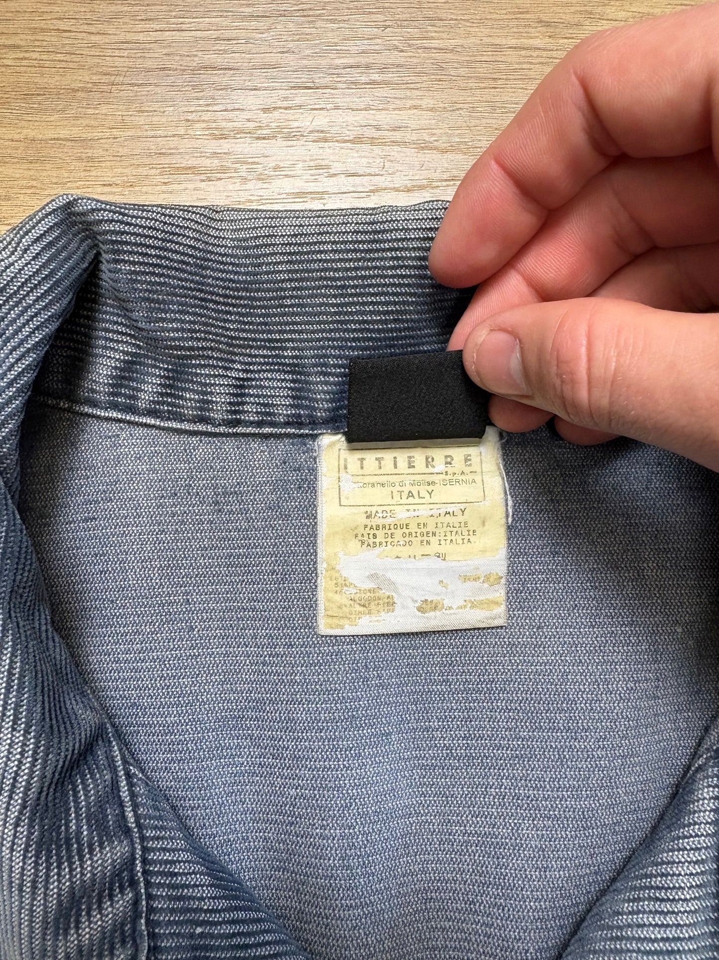 Versace Jeans 90s Washed Blue Corduroy Trucker Jacket (M)