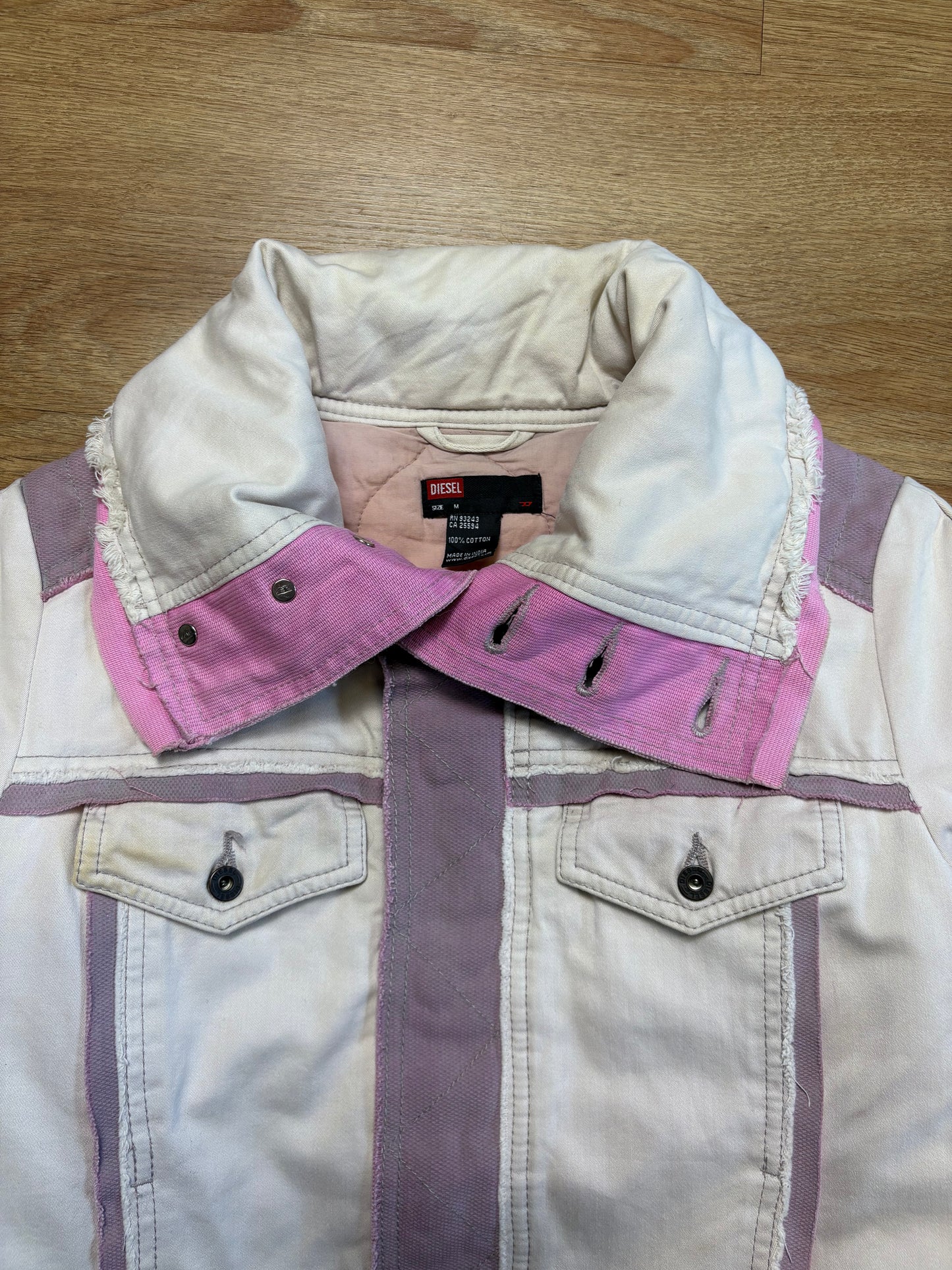 Diesel Industry 2000s Light Pink Technical Jacket (women's M)