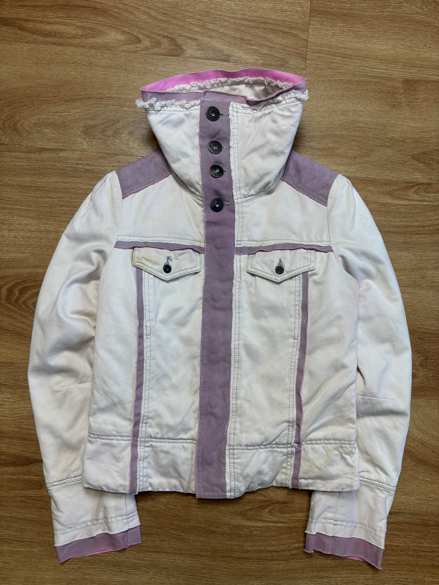 Diesel Industry 2000s Light Pink Technical Jacket (women's M)