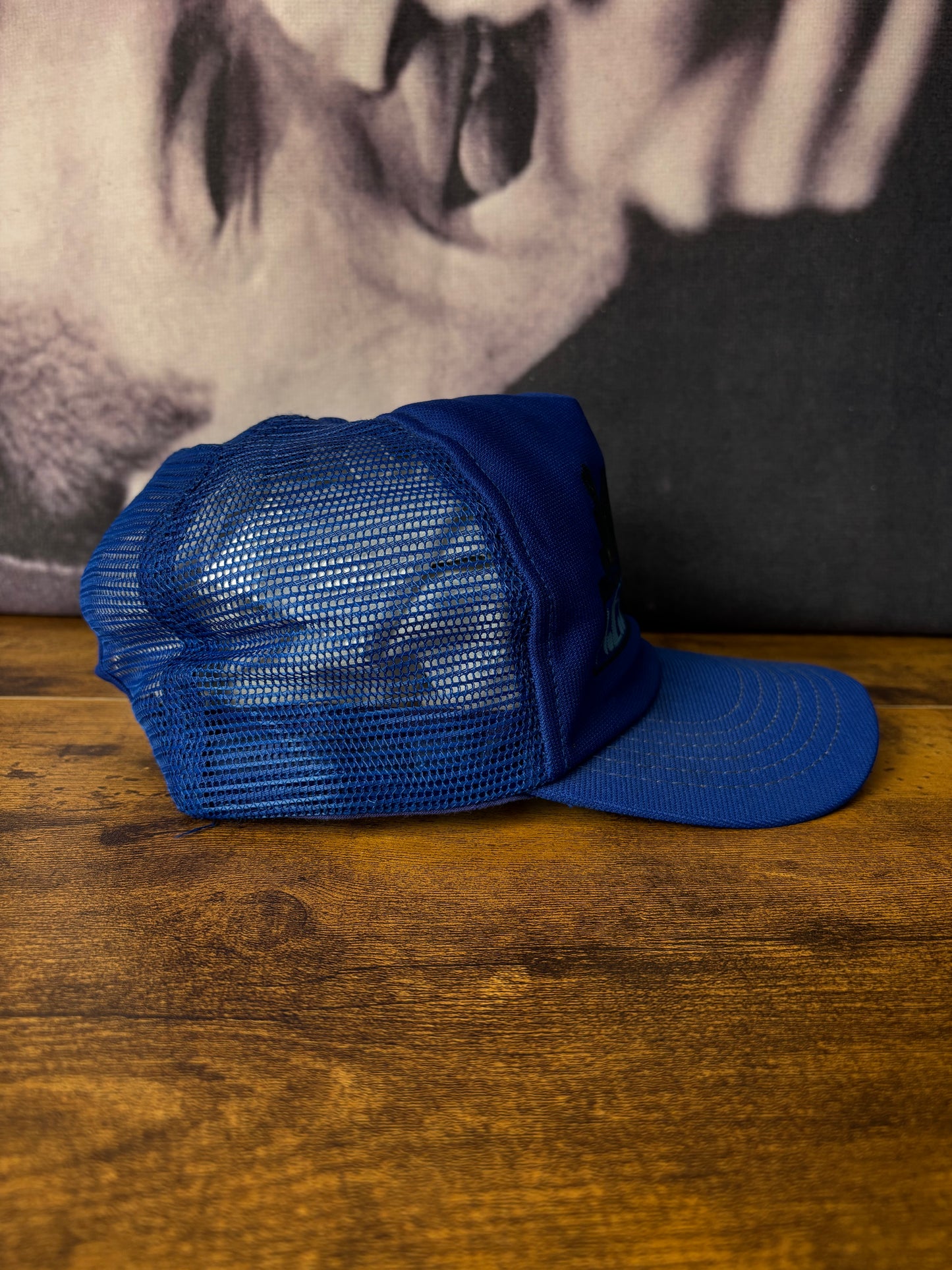 Vintage Oceanside Navy Blue Trucker Hat