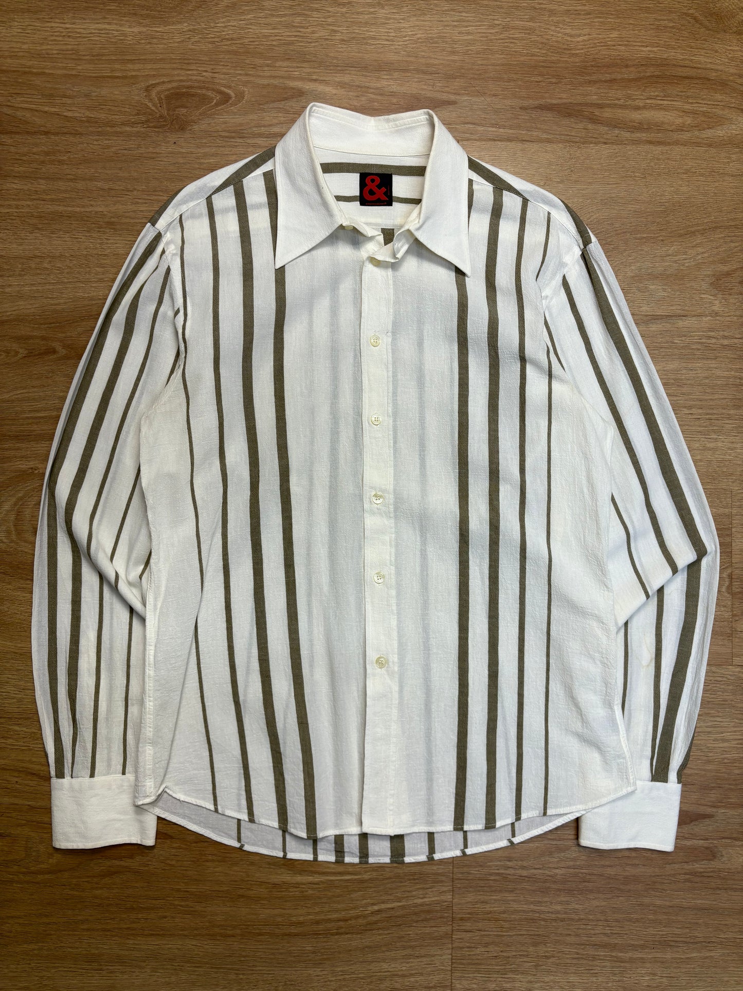 Dolce & Gabbana 90s Stripe Linen Shirt (M)