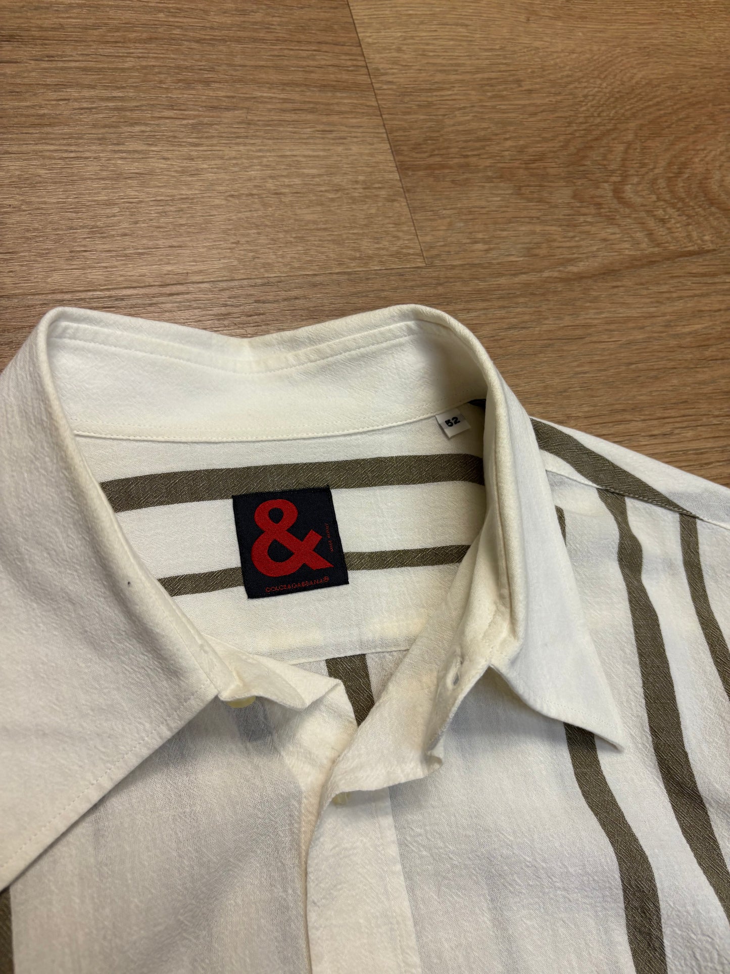 Dolce & Gabbana 90s Stripe Linen Shirt (M)