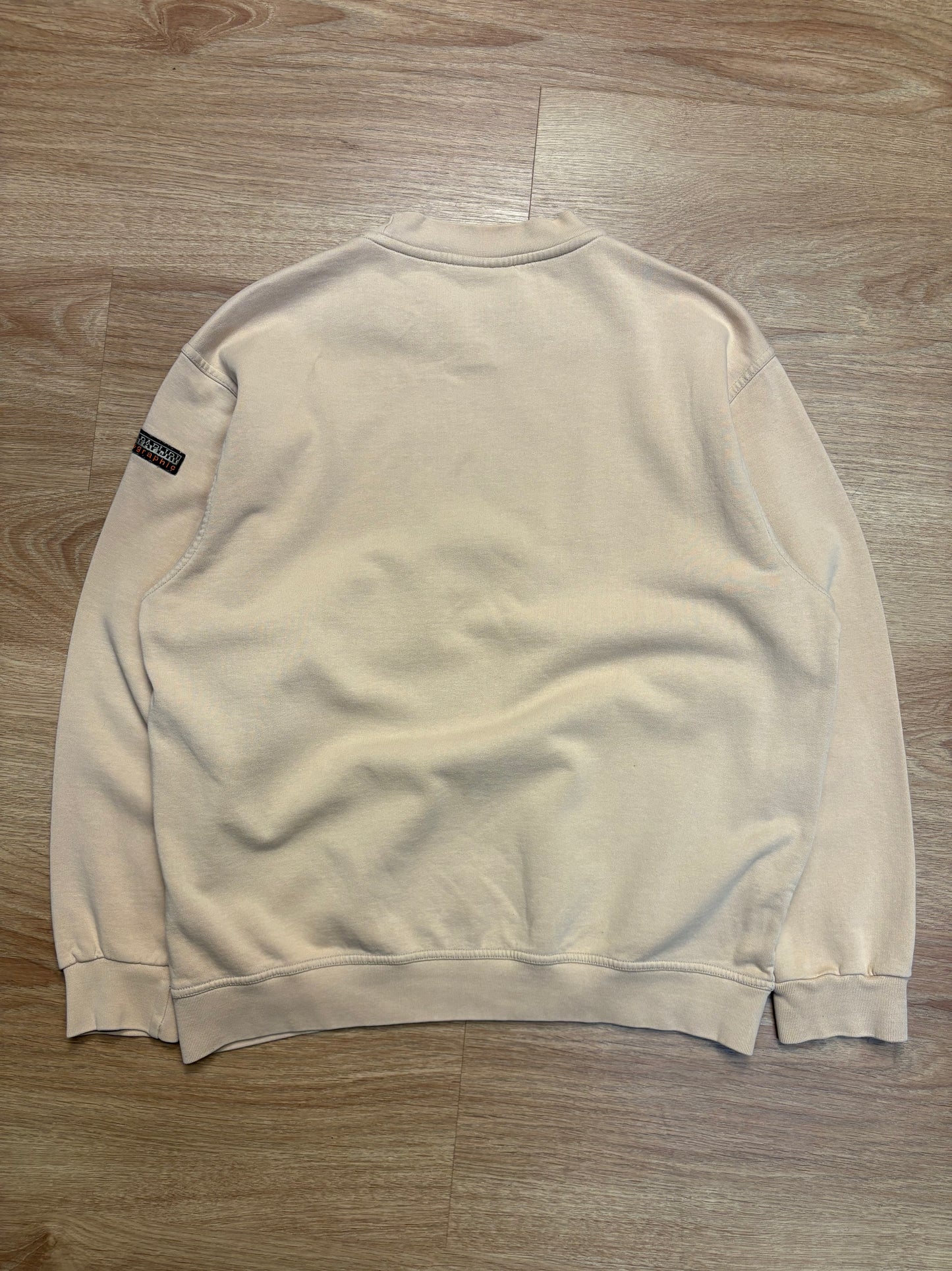 Napapijri Spellout Cream / Beige Sweatshirt (M)