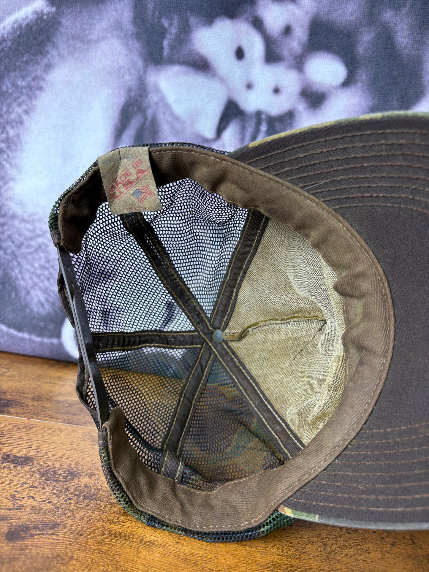Vintage Camouflage 90s Mesh Trucker Hat