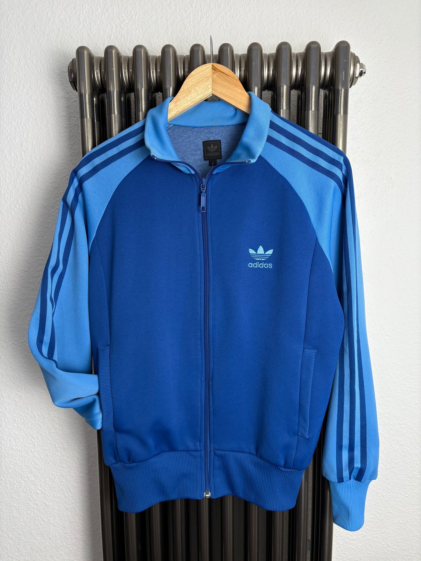 Adidas Trefoil 2000s Blue Track Jacket (S)