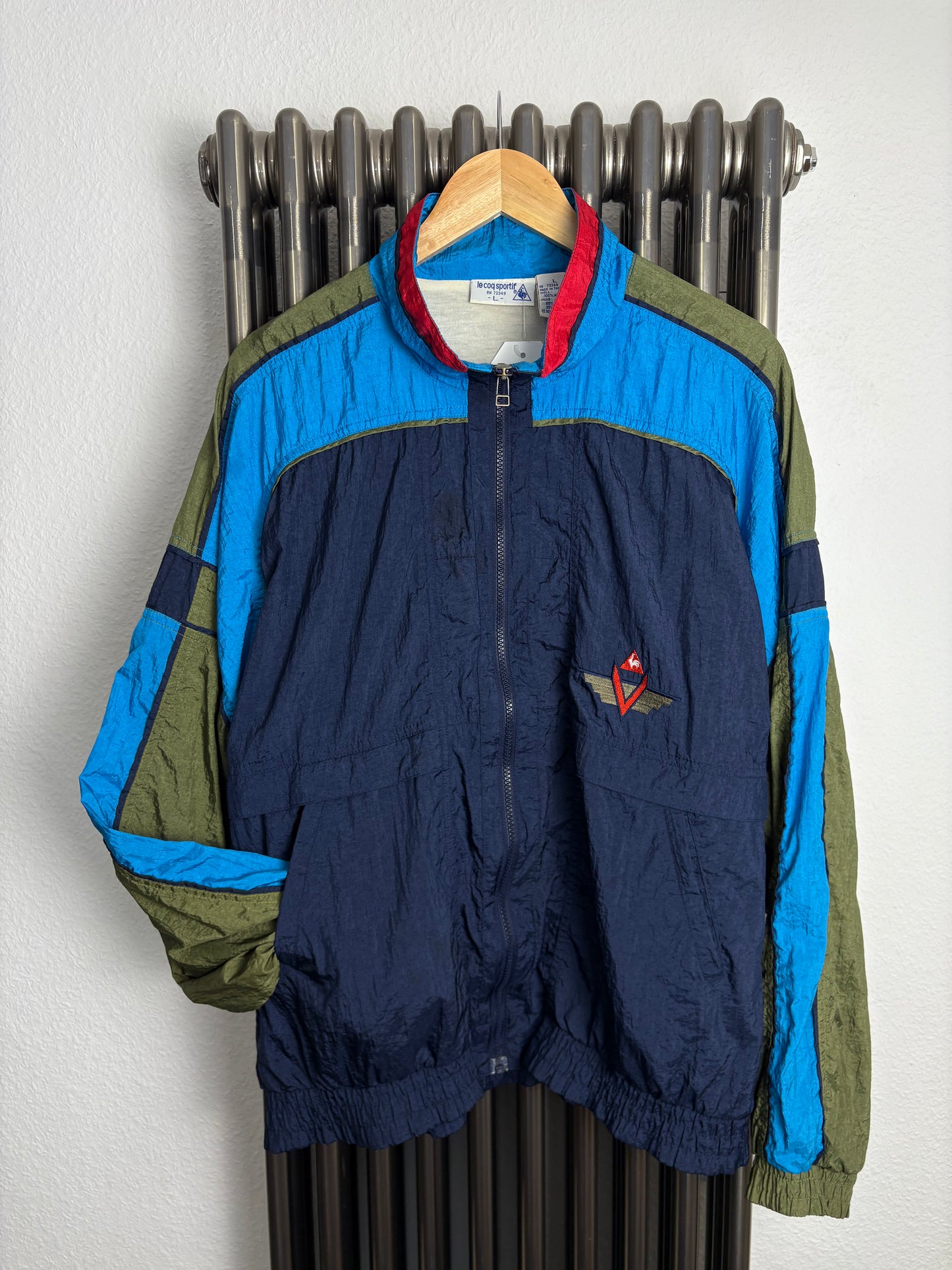 Le Coq Sportif 2000s Shimmer Colour Block Track Jacket (L)