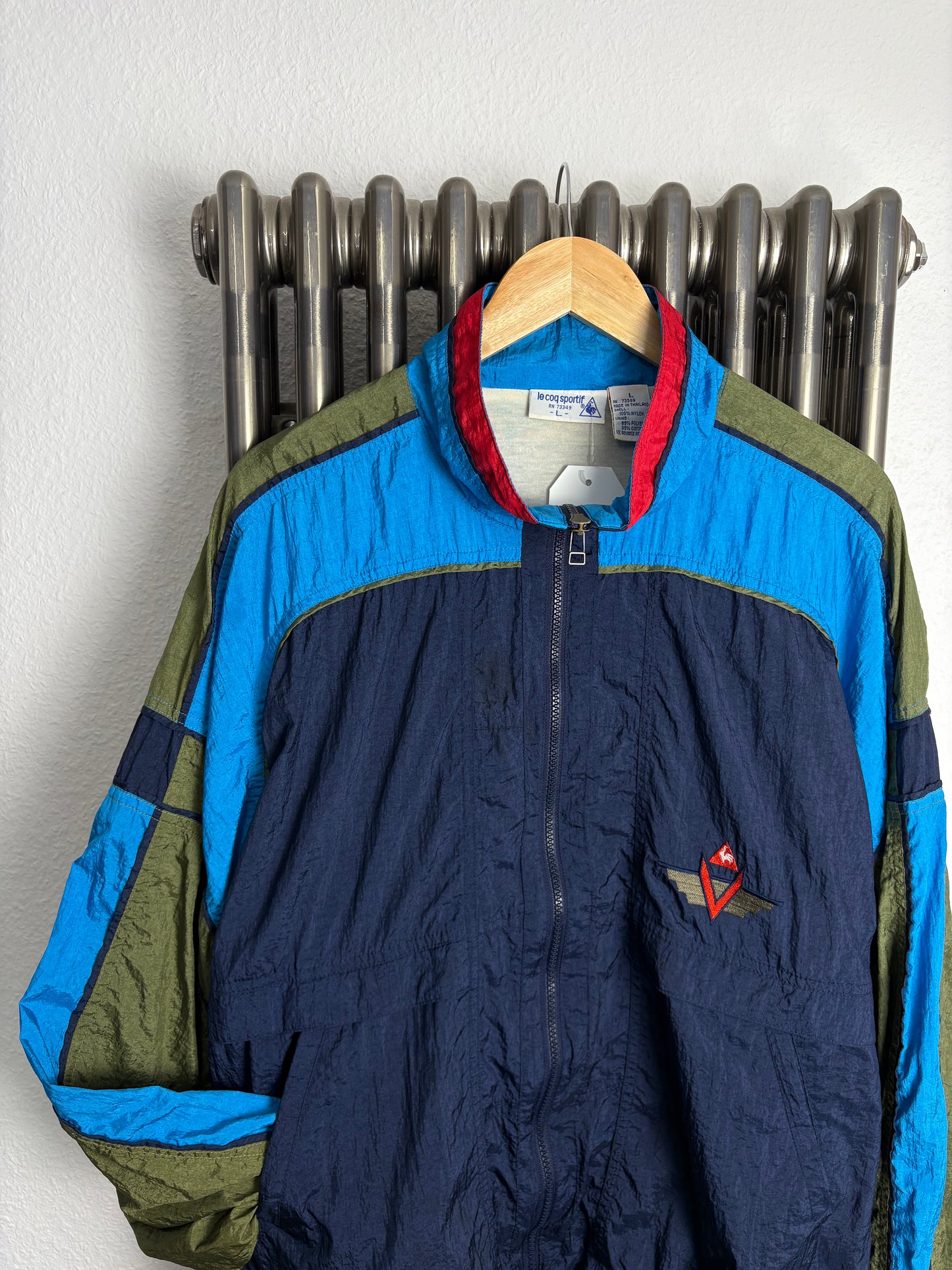 Le Coq Sportif 2000s Shimmer Colour Block Track Jacket (L)