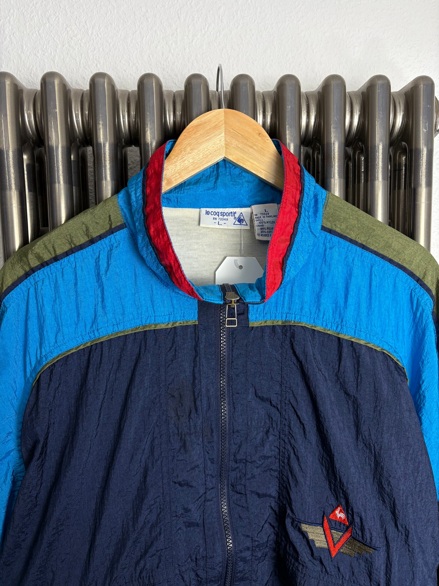 Le Coq Sportif 2000s Shimmer Colour Block Track Jacket (L)