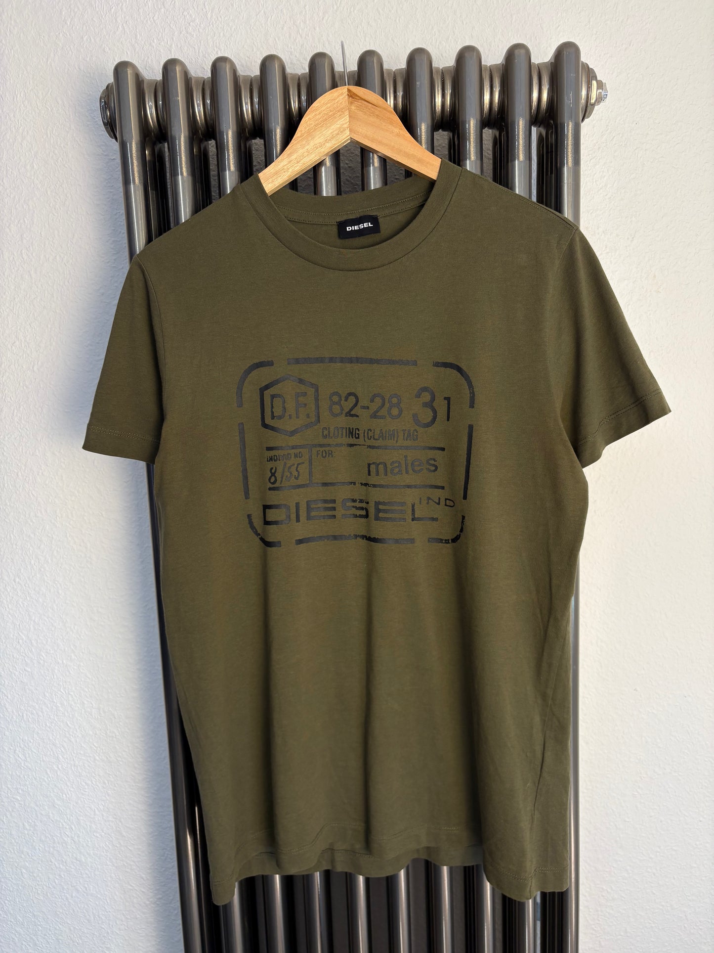 Diesel Box Graphic Khaki Green T-shirt (M)