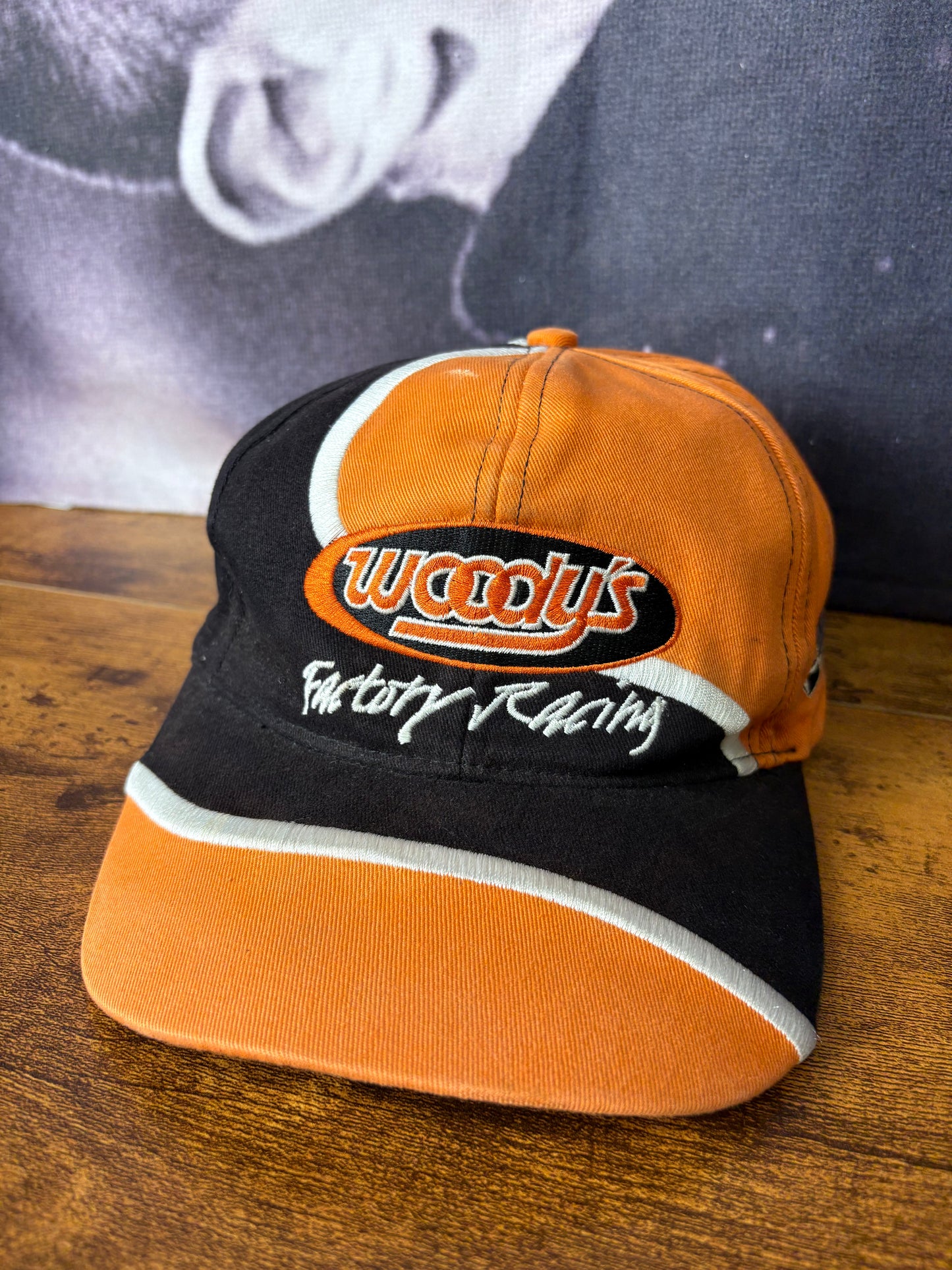 Vintage Racing Orange + Black Trucker Hat