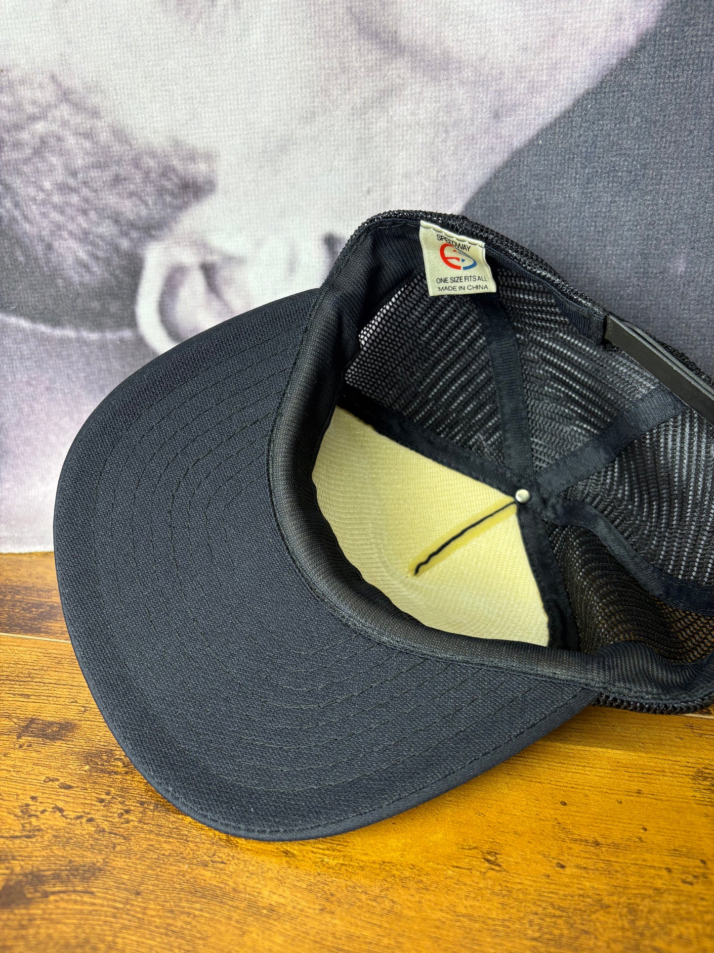 Vintage Racing Black Trucker Hat
