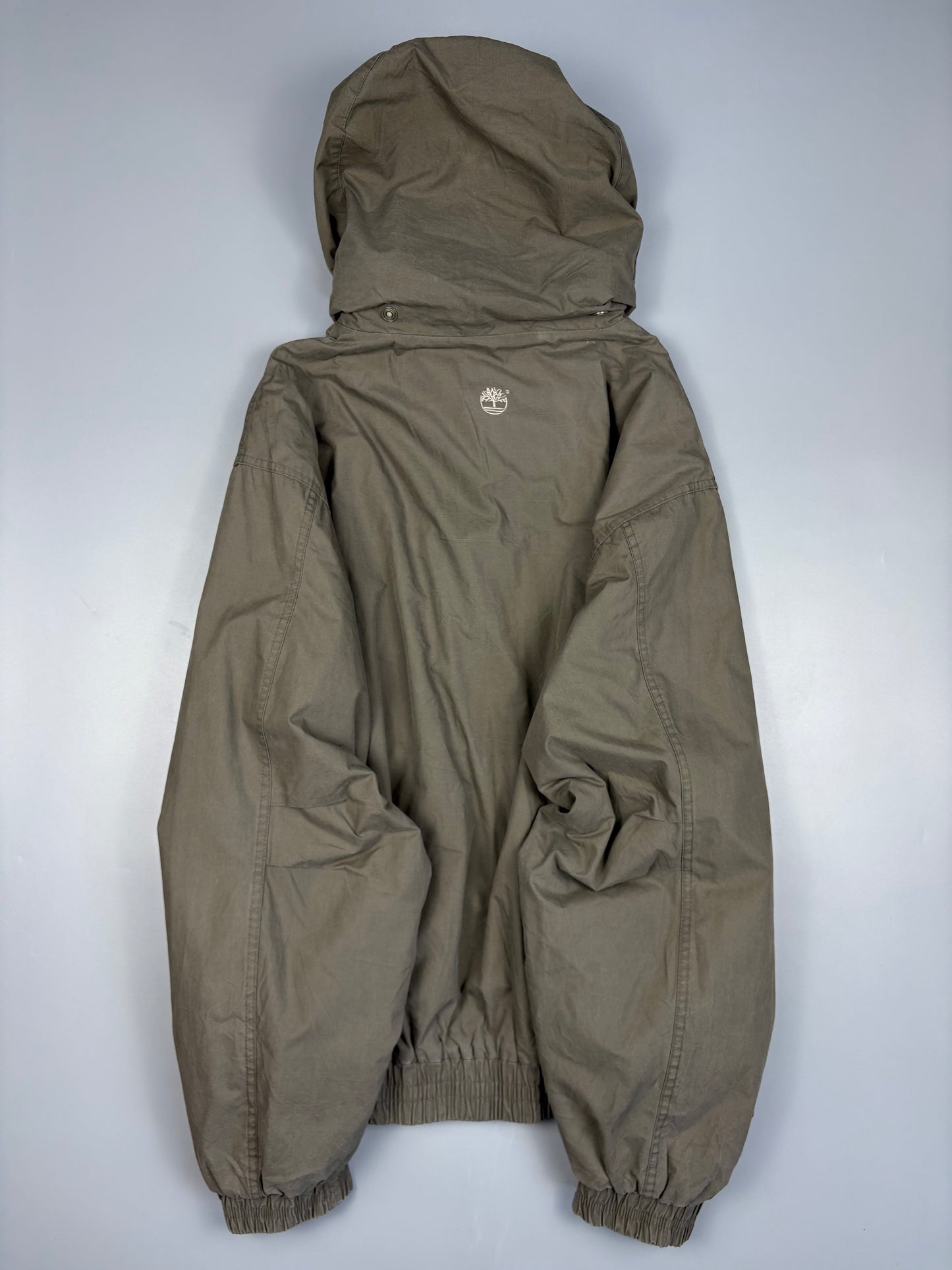 1990s Timberland Weathergear Khaki Fleece Jacket (M)