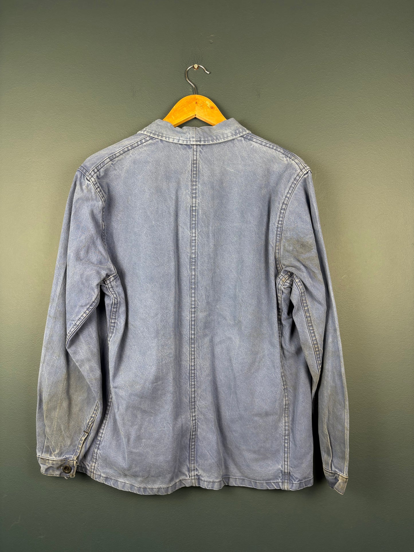 True Vintage 1950s Faded Blue French Chore Jacket (M)