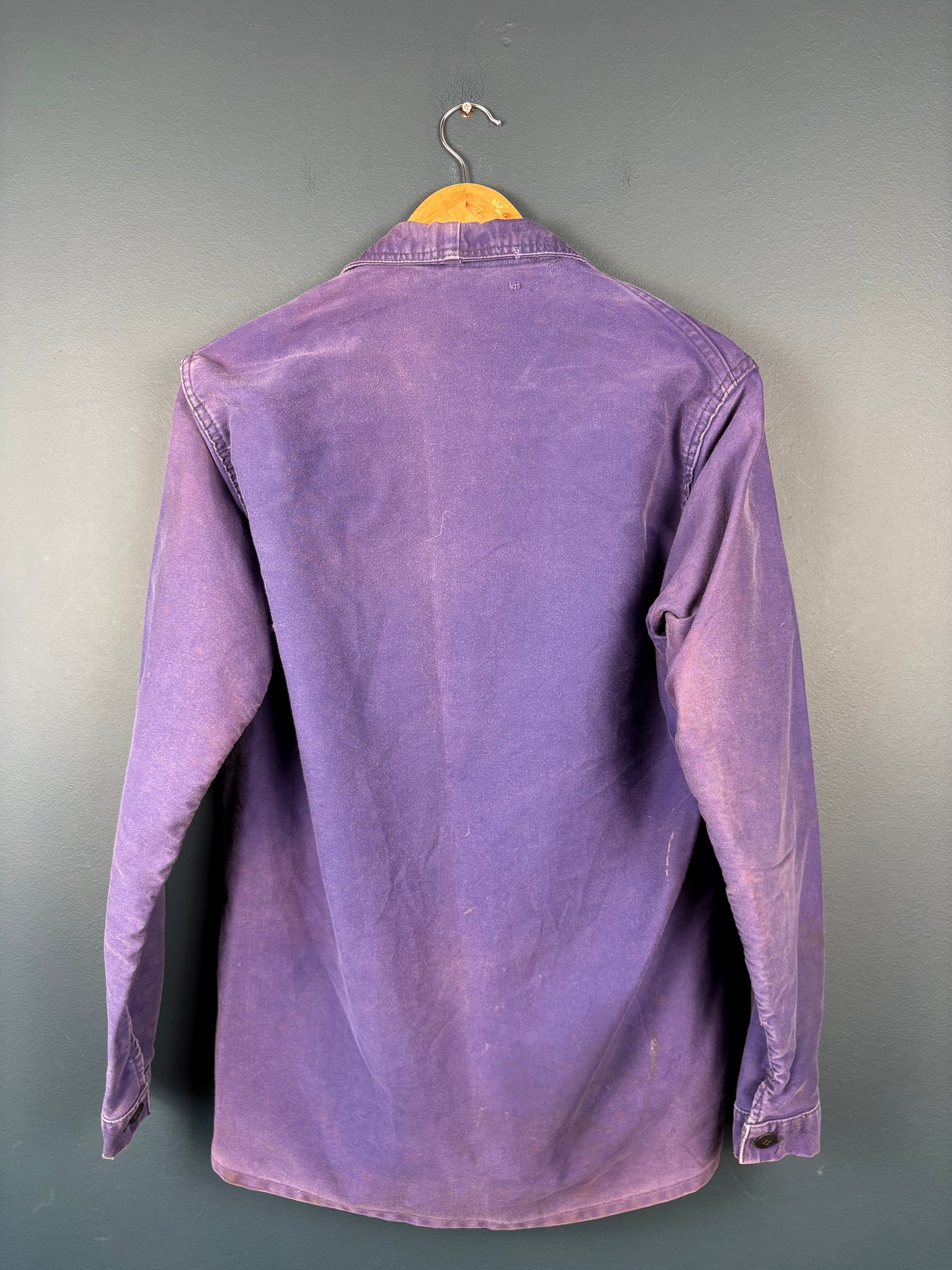 True Vintage 1970s Purple Fade Moleskin French Chore Jacket (S)