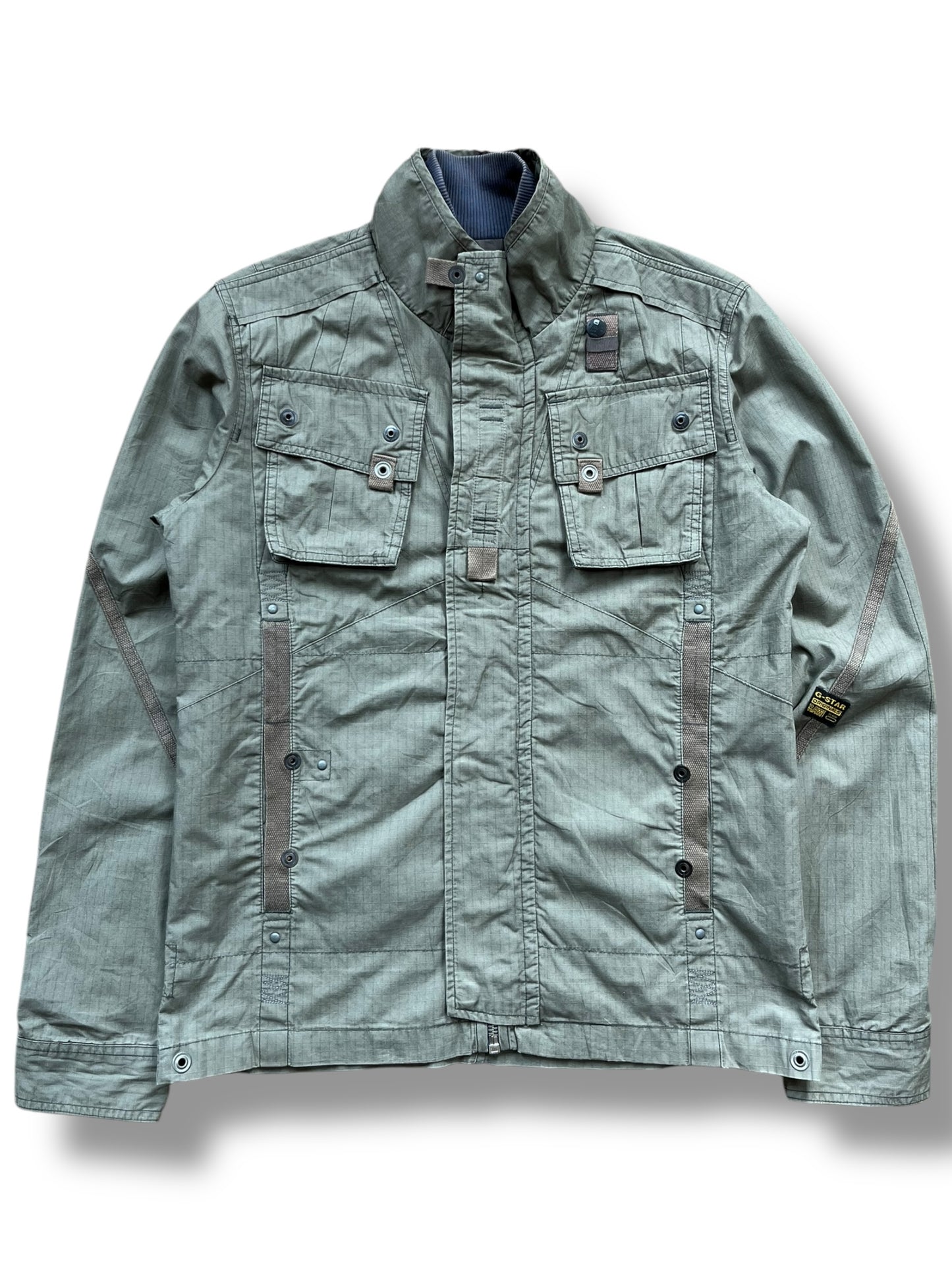 G-Star Military Green Multi-pocket 2000s Khaki Jacket (M)