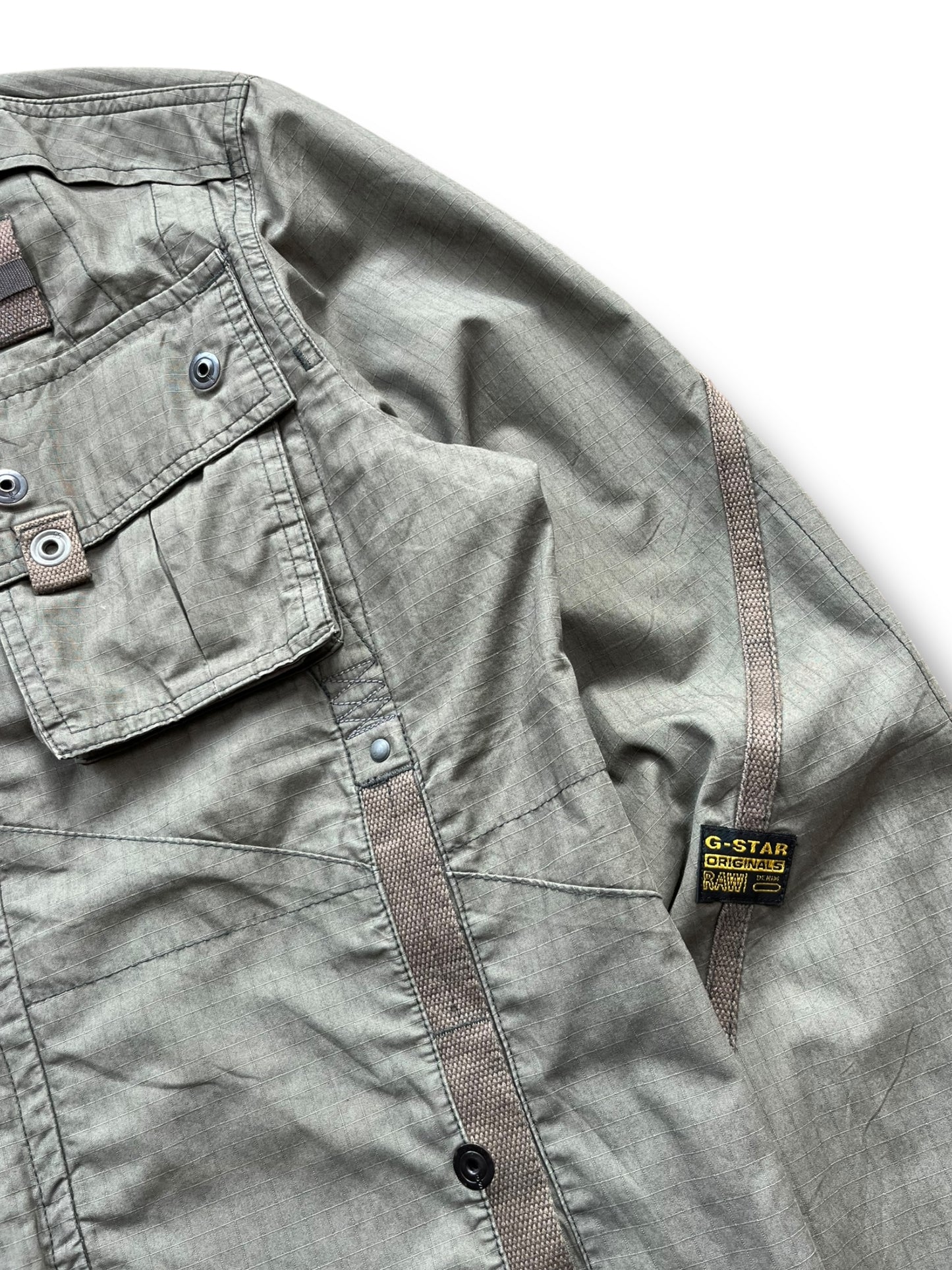 G-Star Military Green Multi-pocket 2000s Khaki Jacket (M)