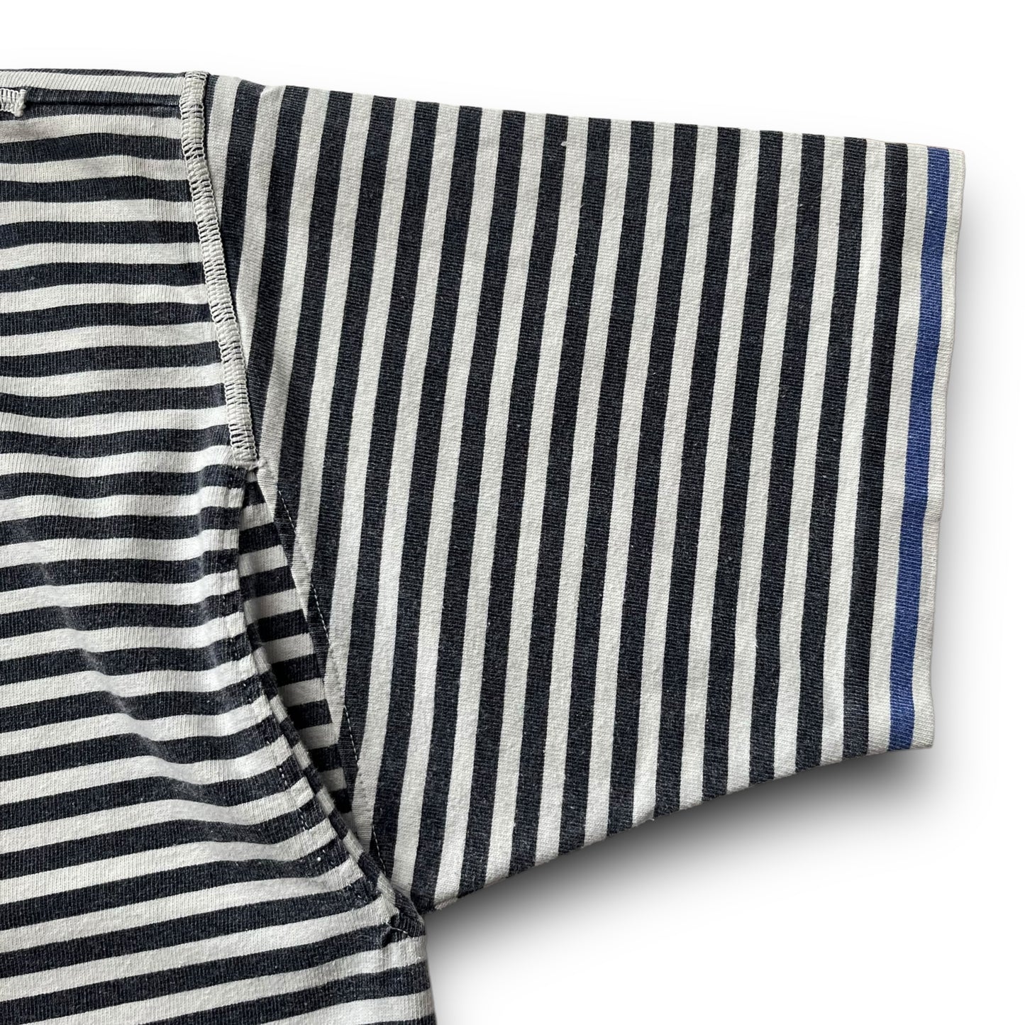 Stone Island 90s Navy Striped T-shirt (S)