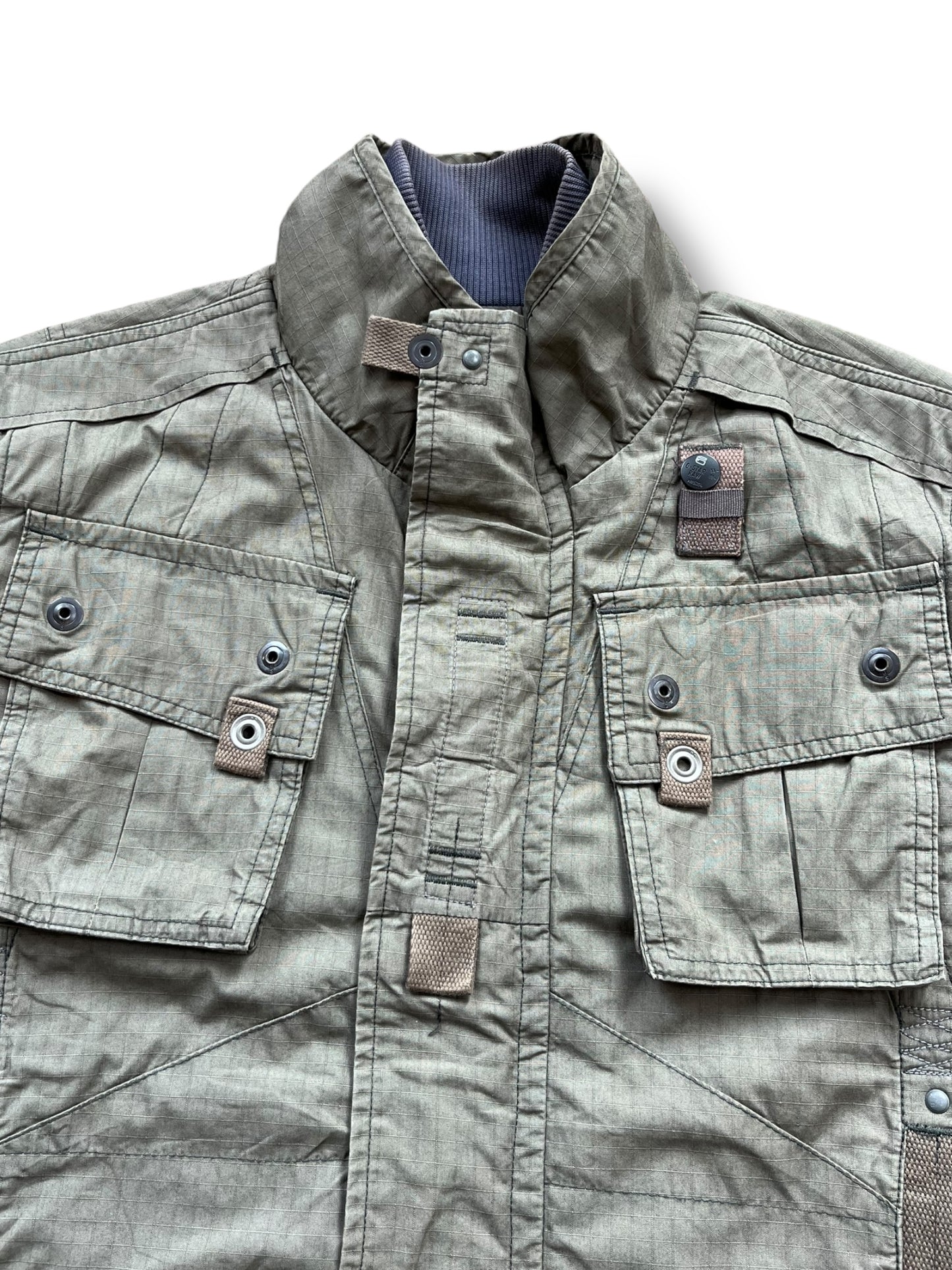 G-Star Military Green Multi-pocket 2000s Khaki Jacket (M)