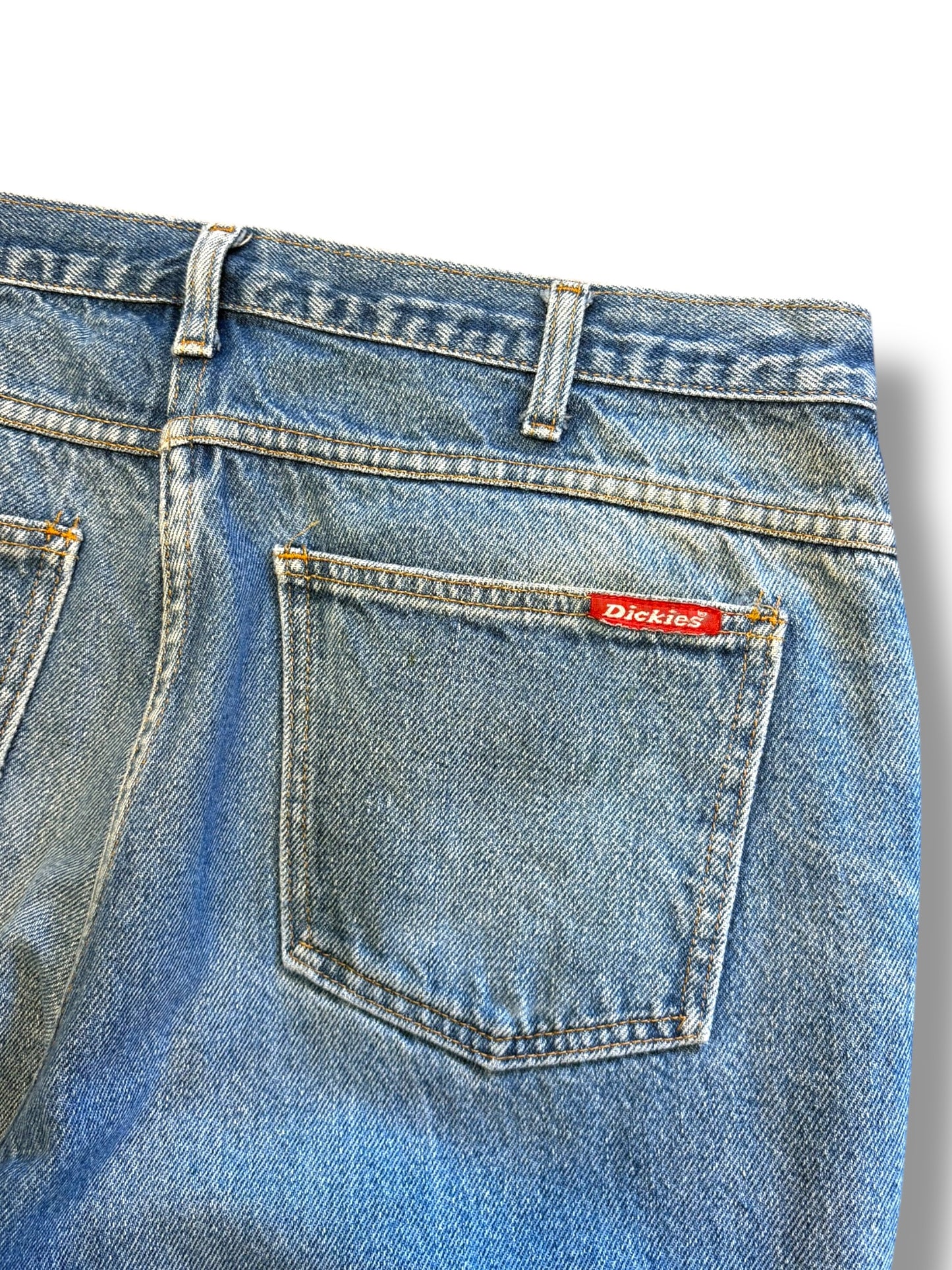Dickies Workwear Baggy Blue Denim Jeans (34x30)