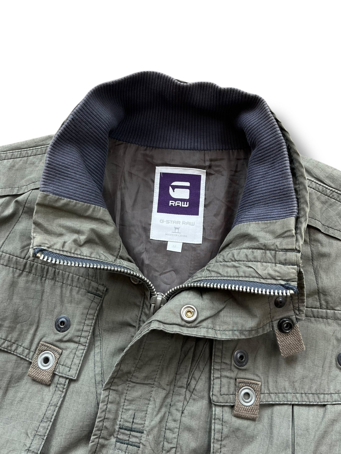 G-Star Military Green Multi-pocket 2000s Khaki Jacket (M)