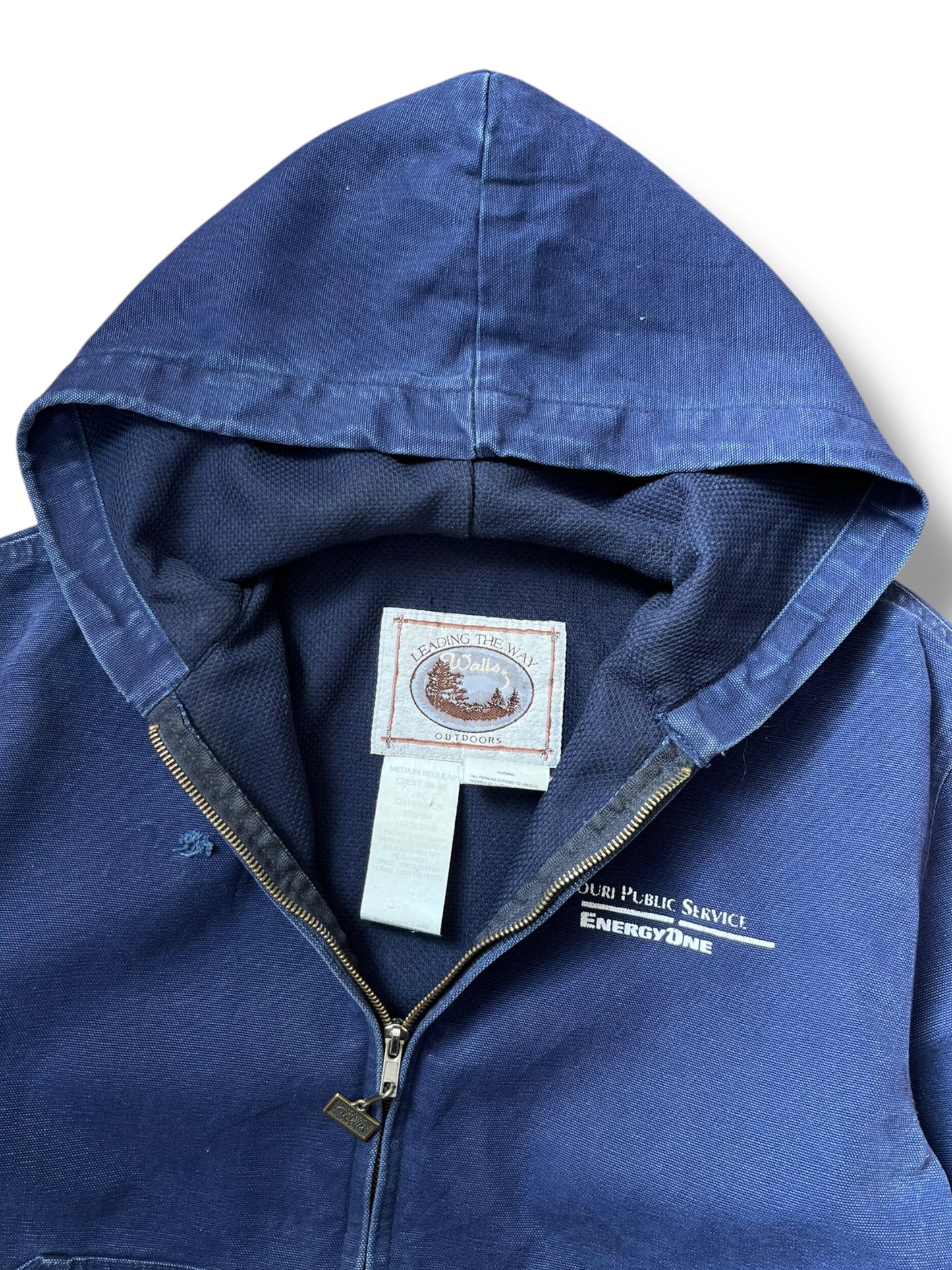 Vintage Walls 90s Blue Canvas Workwear Active Jacket (M)