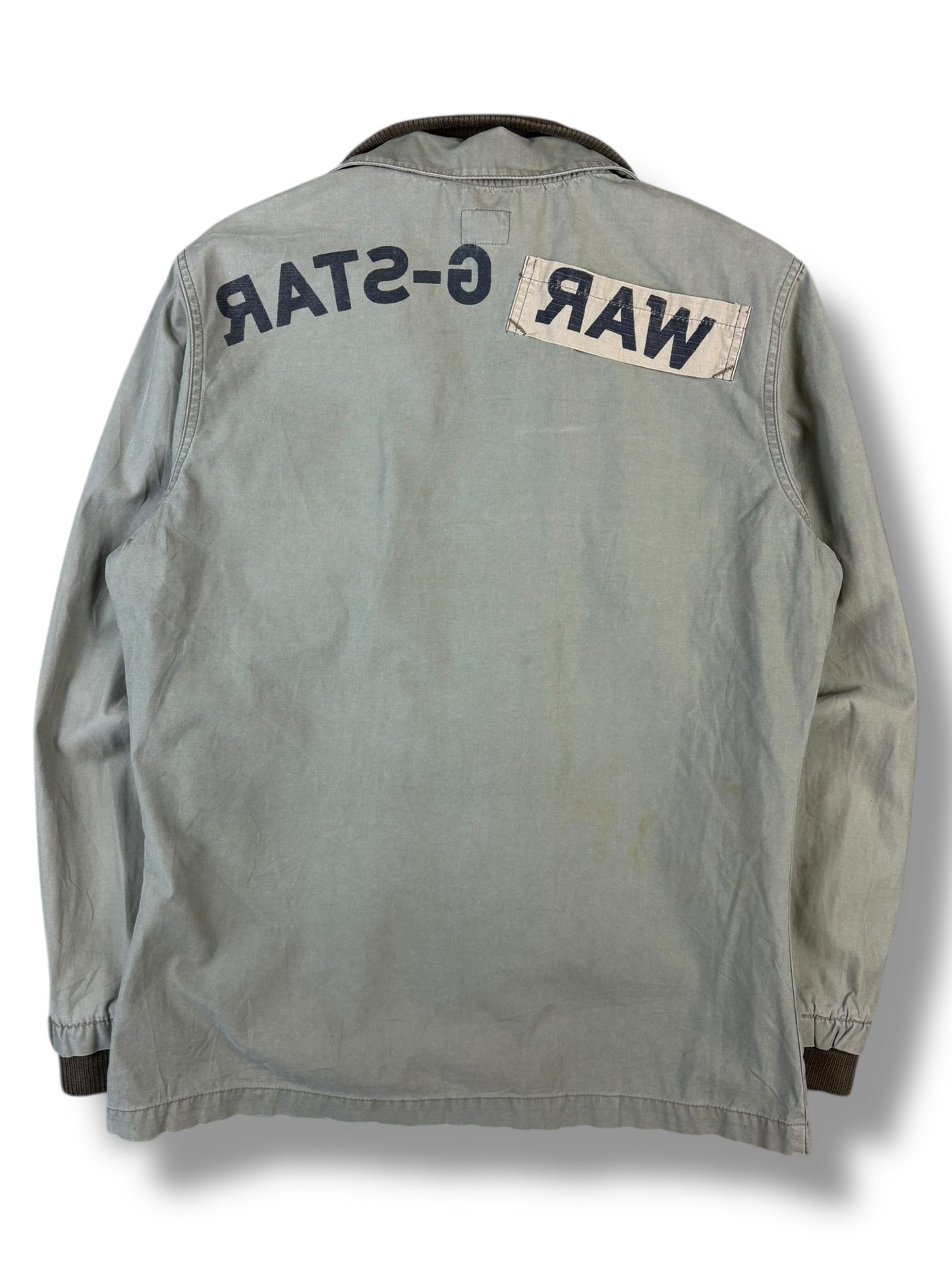 G-Star Raw 2000s Khaki Green Harrington Jacket (XL)