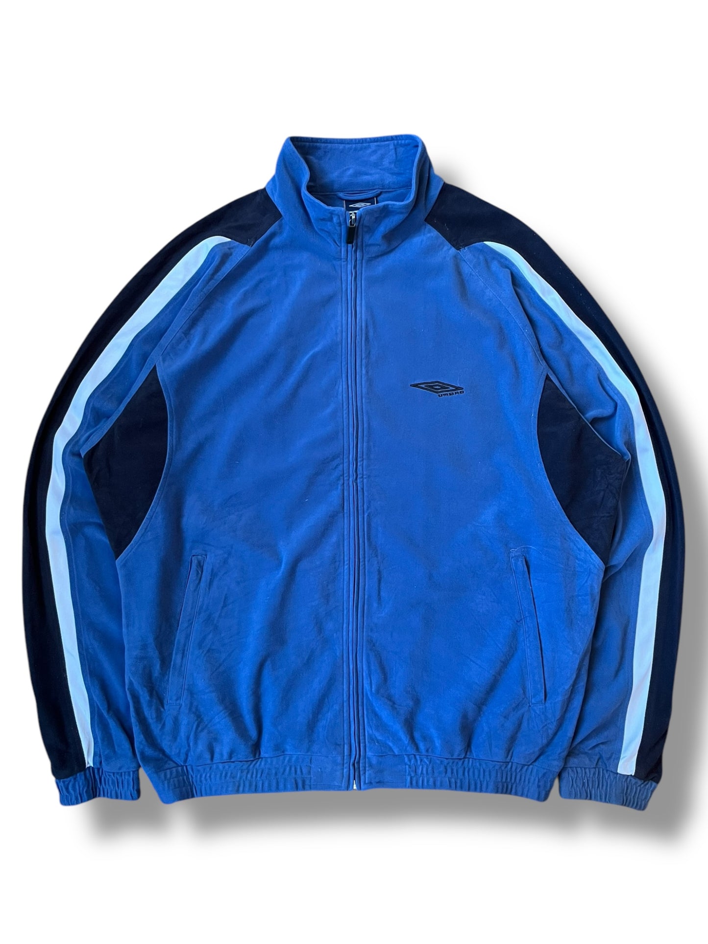 Umbro 2000s Velour Blue Track Jacket (L)