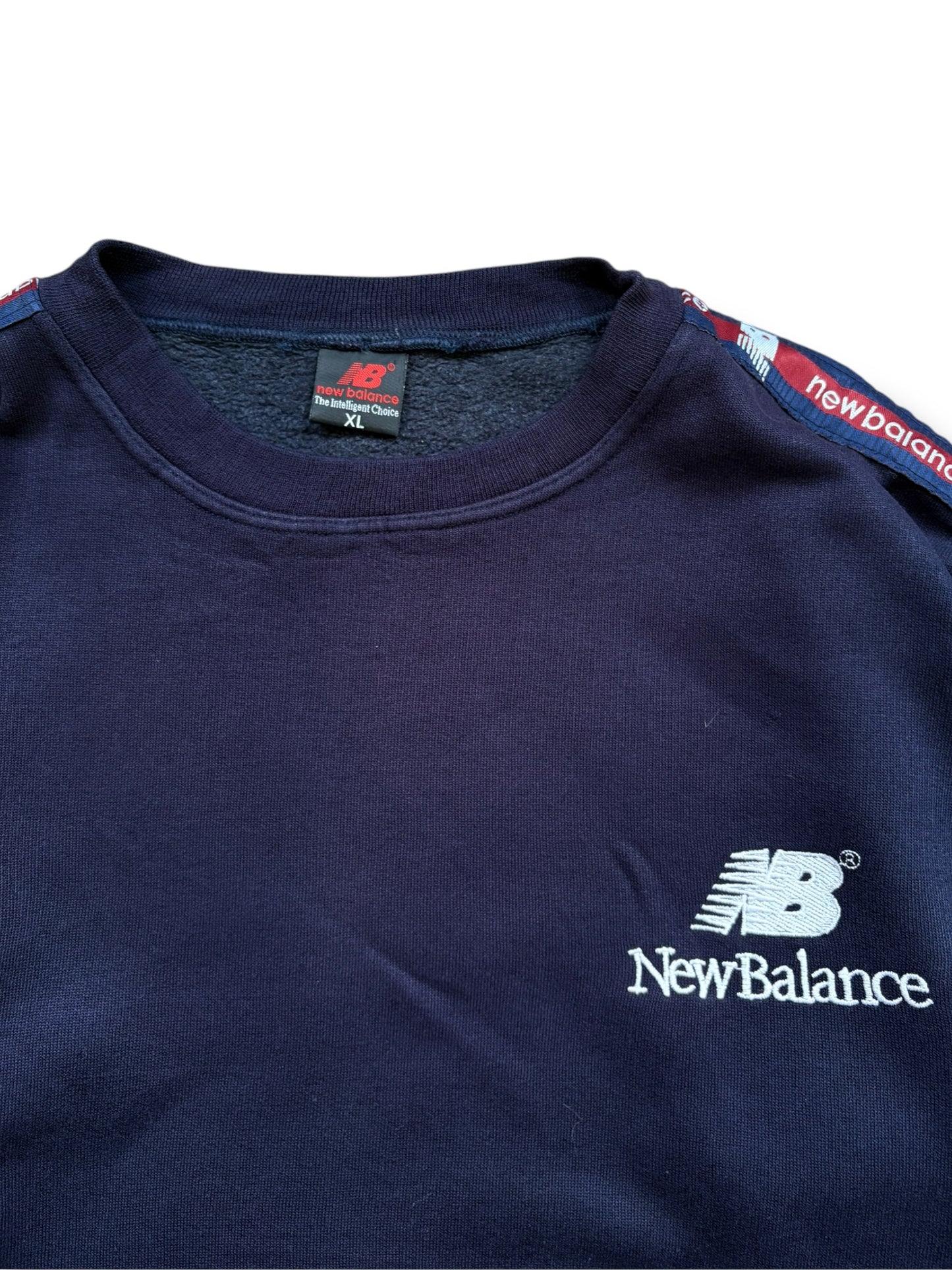 New Balance 90s Navy Spelllout Sweatshirt (XL)