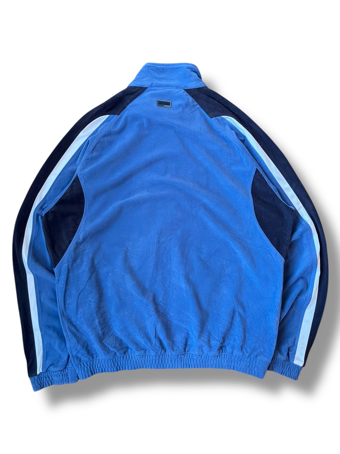 Umbro 2000s Velour Blue Track Jacket (L)