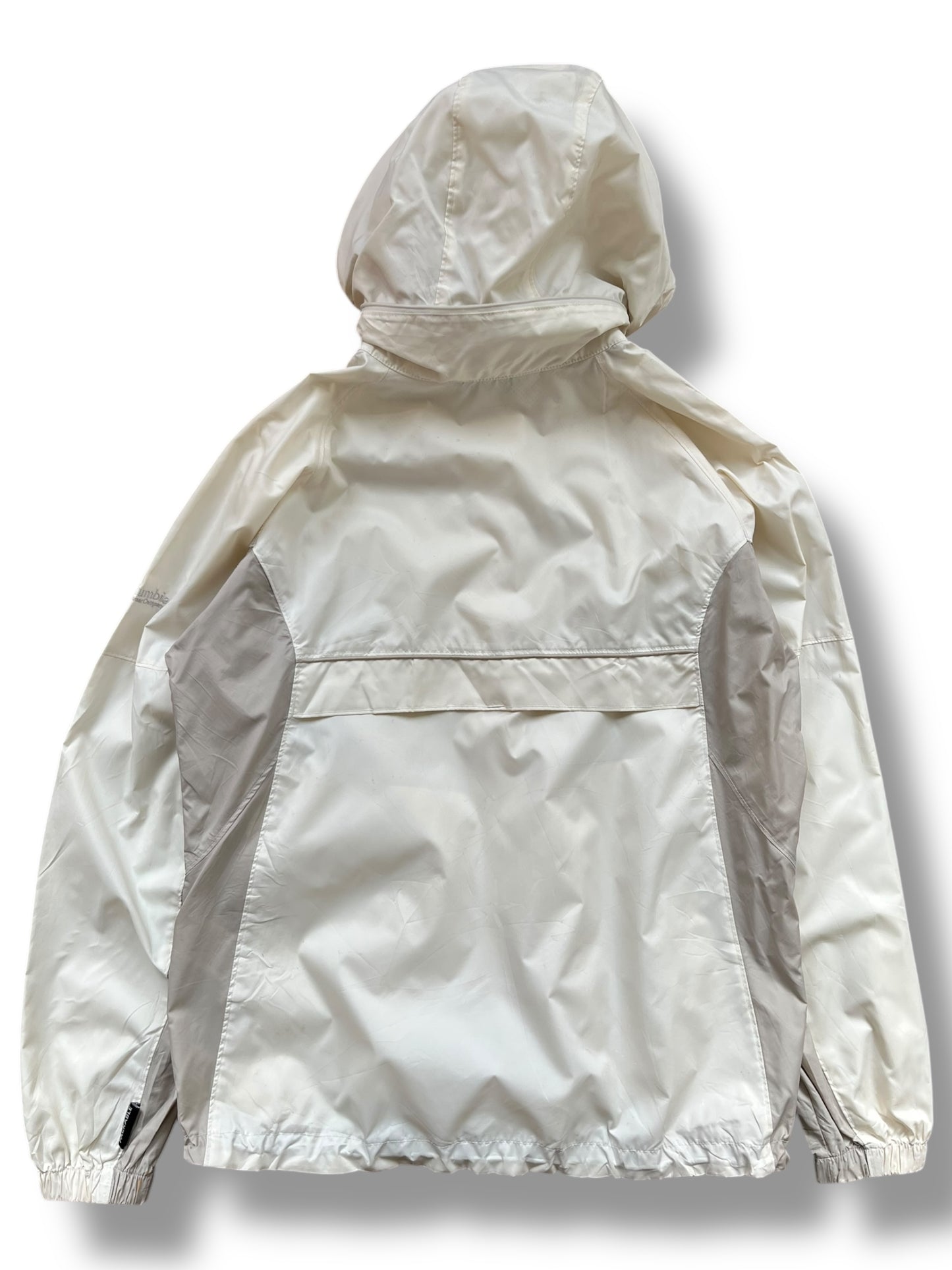Columbia Sportswear Packable Cream / Beige Rain Jacket (women's L)