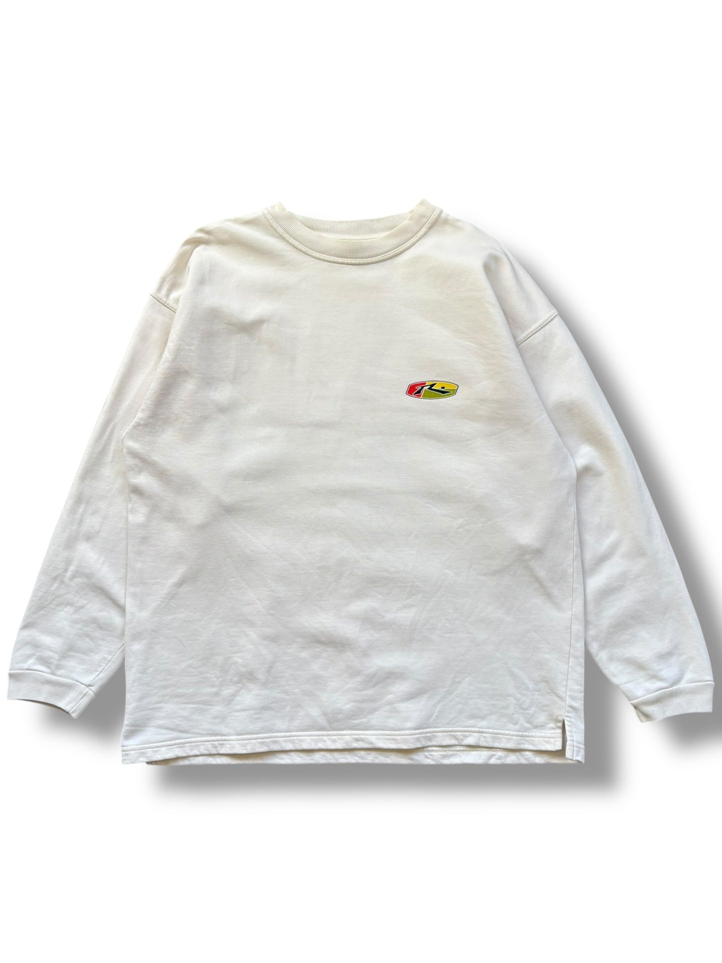 Rusty's Surfwear 2000s White Graphic Sweatshirt (XL)