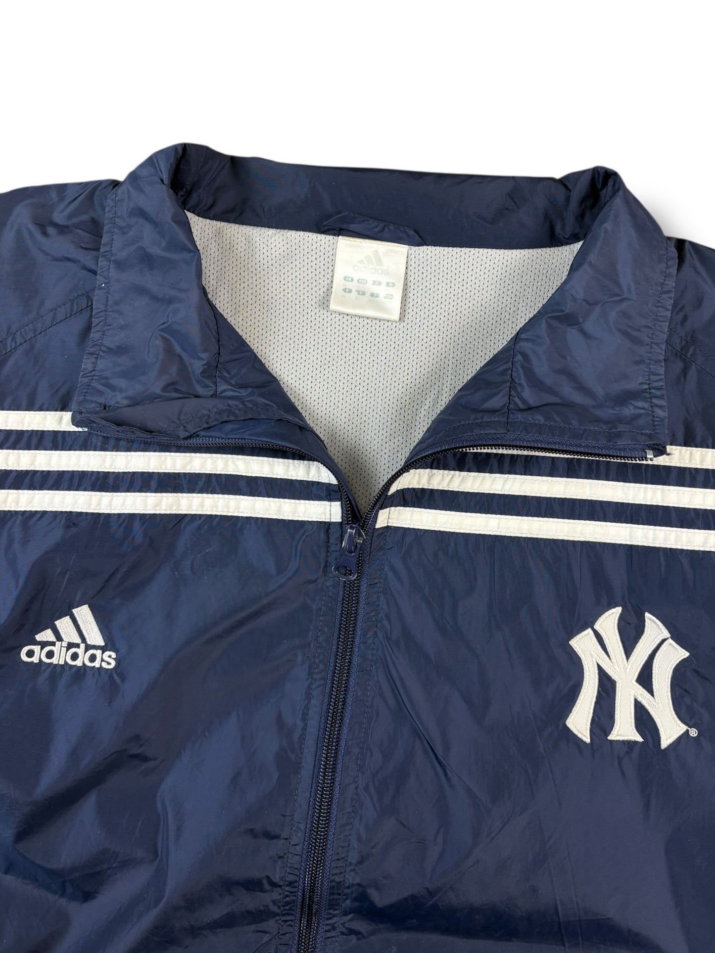 New York Yankees 2000s Adidas Navy Track Jacket (L)