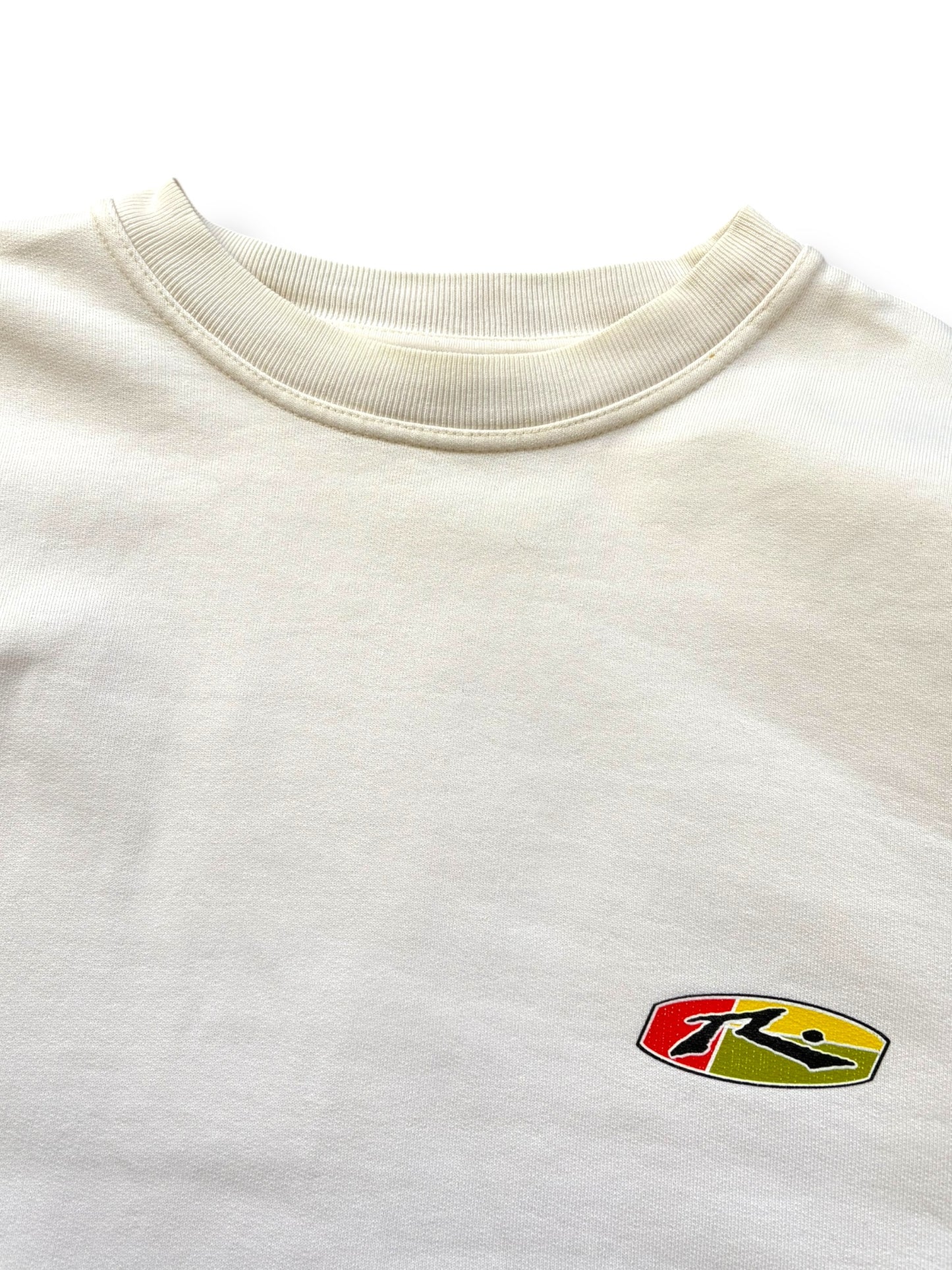 Rusty's Surfwear 2000s White Graphic Sweatshirt (XL)