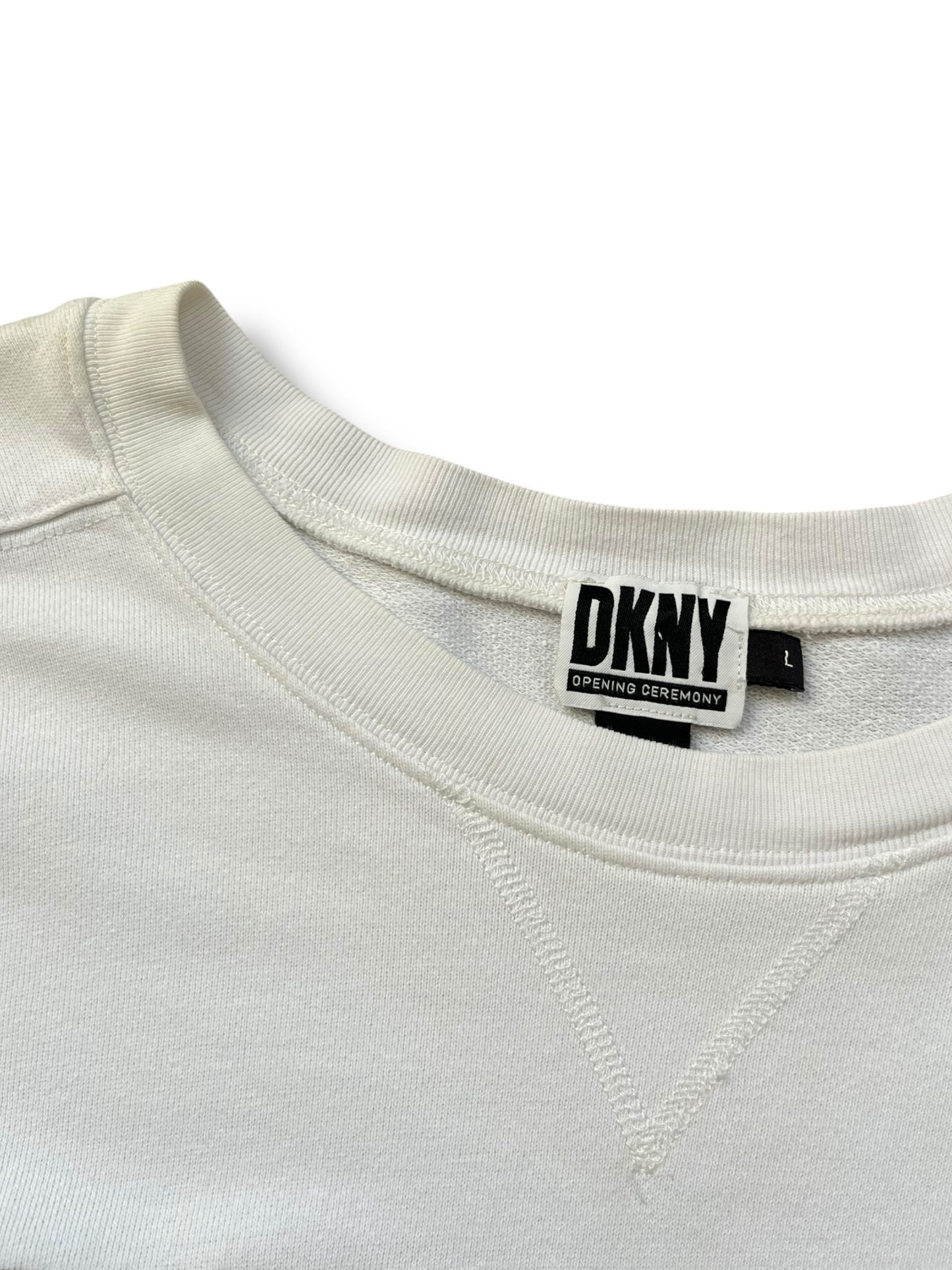 Vintage DKNY Definition White Jumper (L)